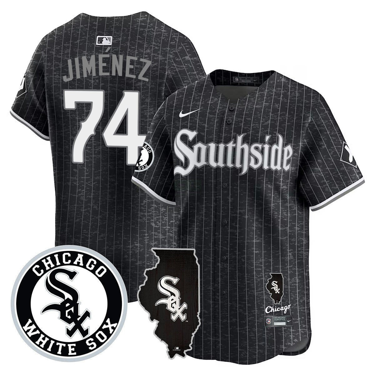 Camisa MLB Men’s Chicago 2024 City Connect Vaper Premier Limited Jersey