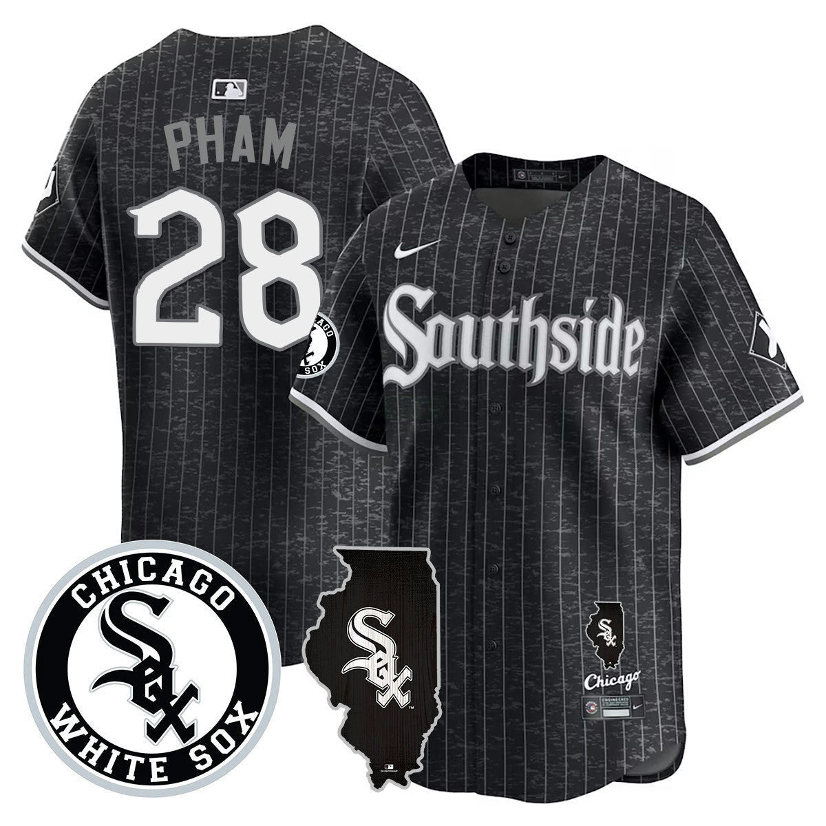 Camisa MLB Men’s Chicago 2024 City Connect Vaper Premier Limited Jersey