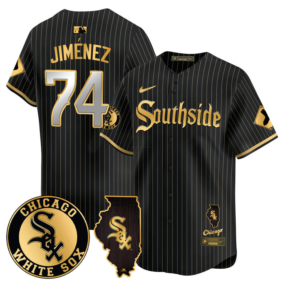 Camisa MLB Men’s Chicago 2024 City Connect Vaper Premier Limited Jersey