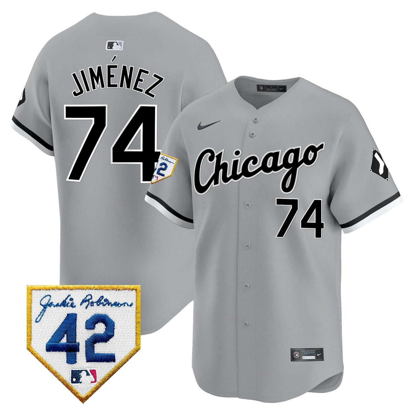 Camisa MLB Chicago White Sox Men’s Chicago 2024 Jackie Robinson Patch Vapor Premier Limited Jersey