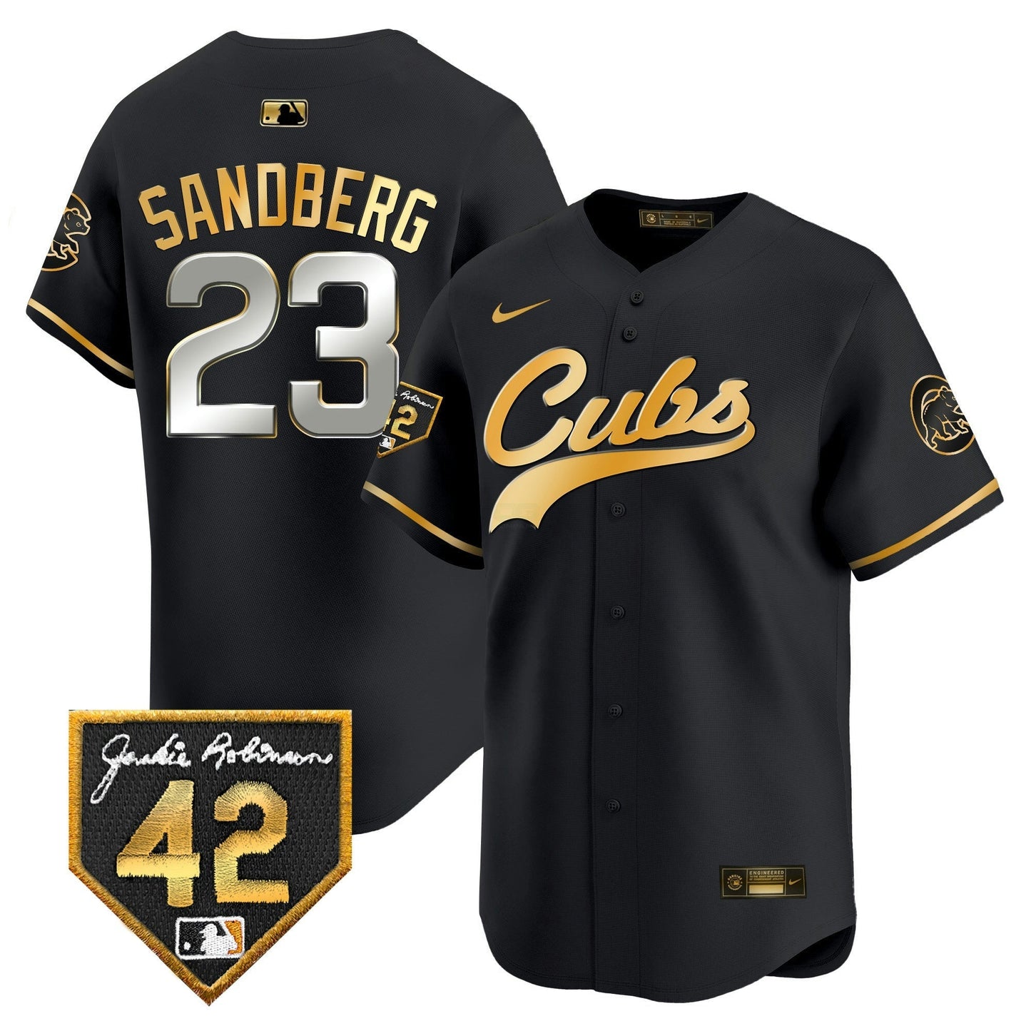 Camisa MLB Chicago Cubs Men’s Chicago 2024 Jackie Robinson Patch Vapor Premier Limited Jersey