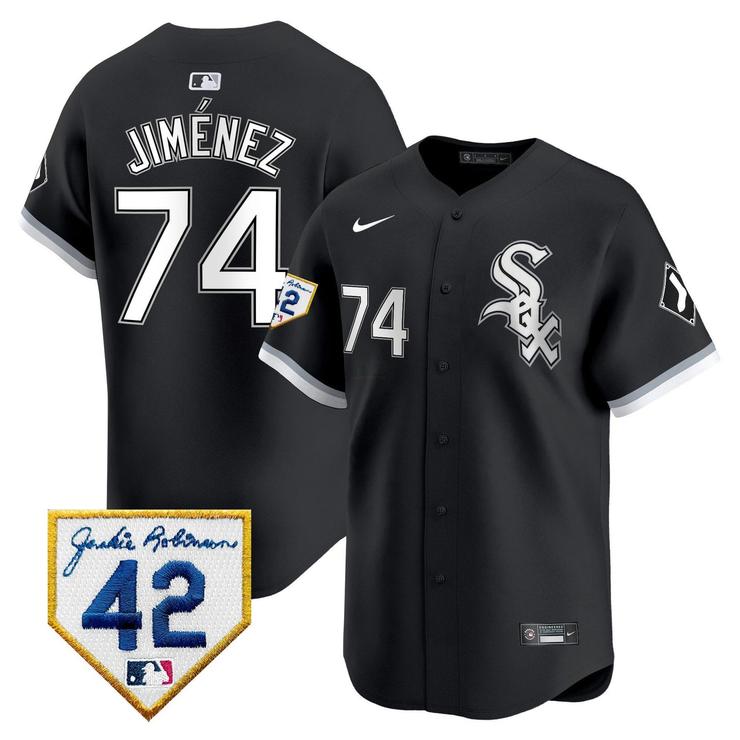 Camisa MLB Chicago White Sox Men’s Chicago 2024 Jackie Robinson Patch Vapor Premier Limited Jersey