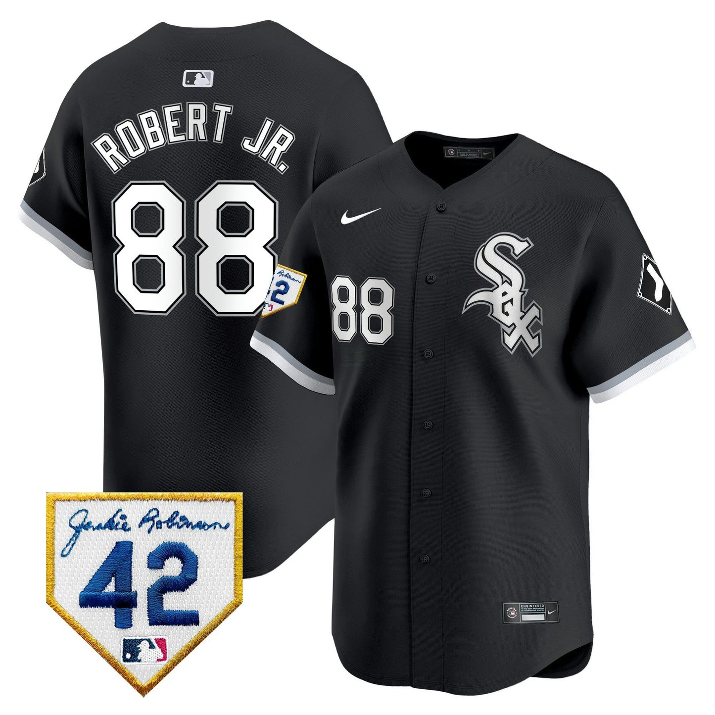 Camisa MLB Chicago White Sox Men’s Chicago 2024 Jackie Robinson Patch Vapor Premier Limited Jersey