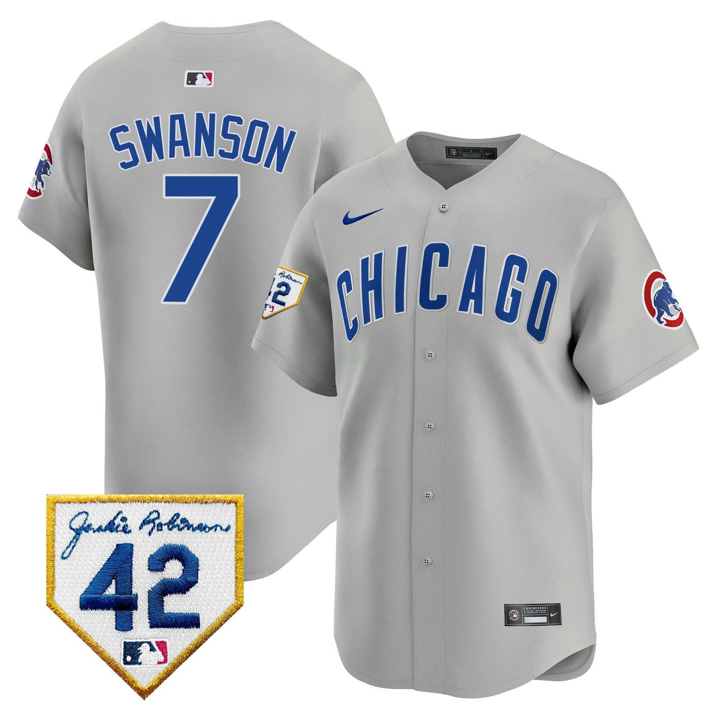 Camisa MLB Men’s Chicago 2024 Jackie Robinson Patch Vapor Premier Limited Jersey V2