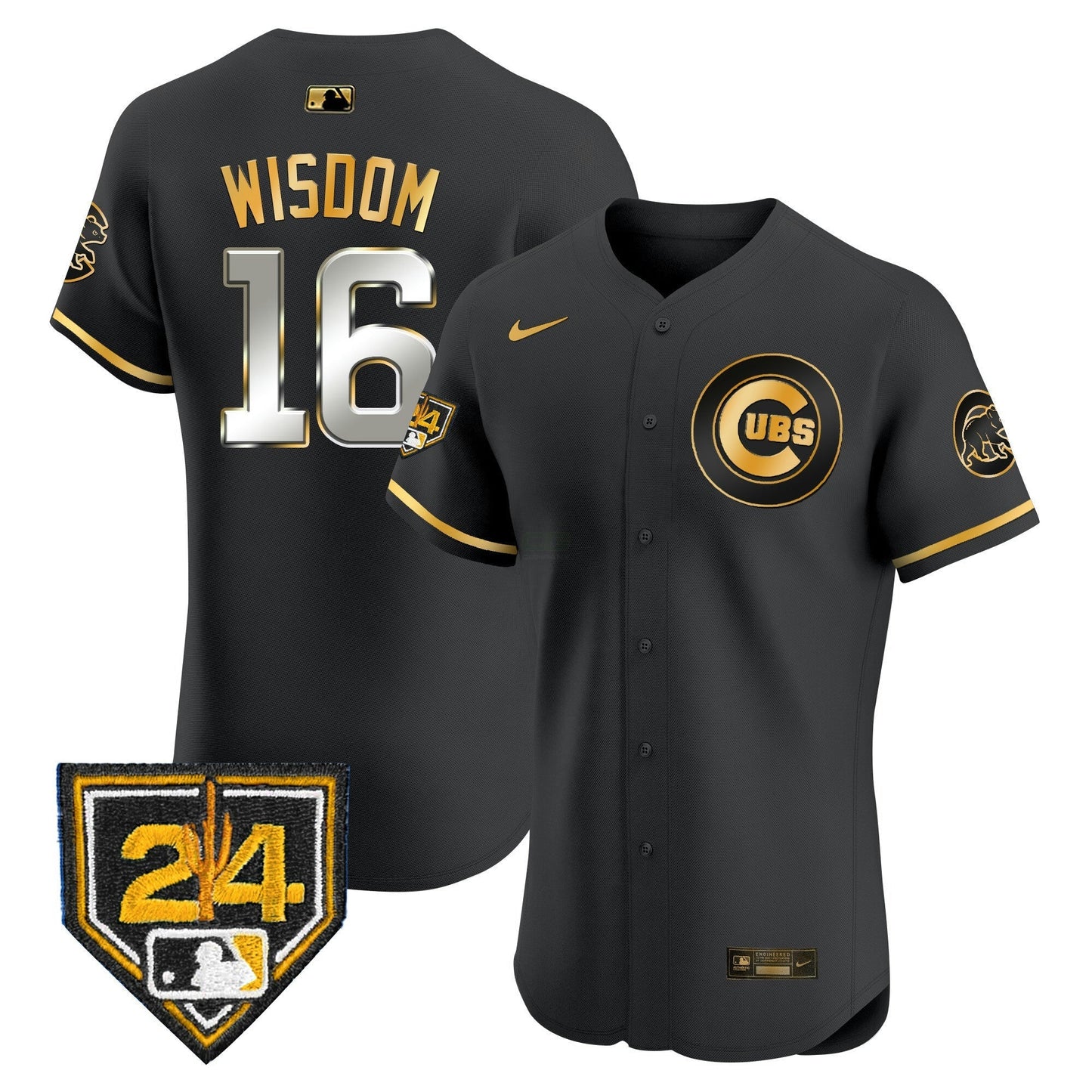 Camisa MLB Men’s Chicago 2024 Spring Training Patch Vapor Premier Elite Jersey V2