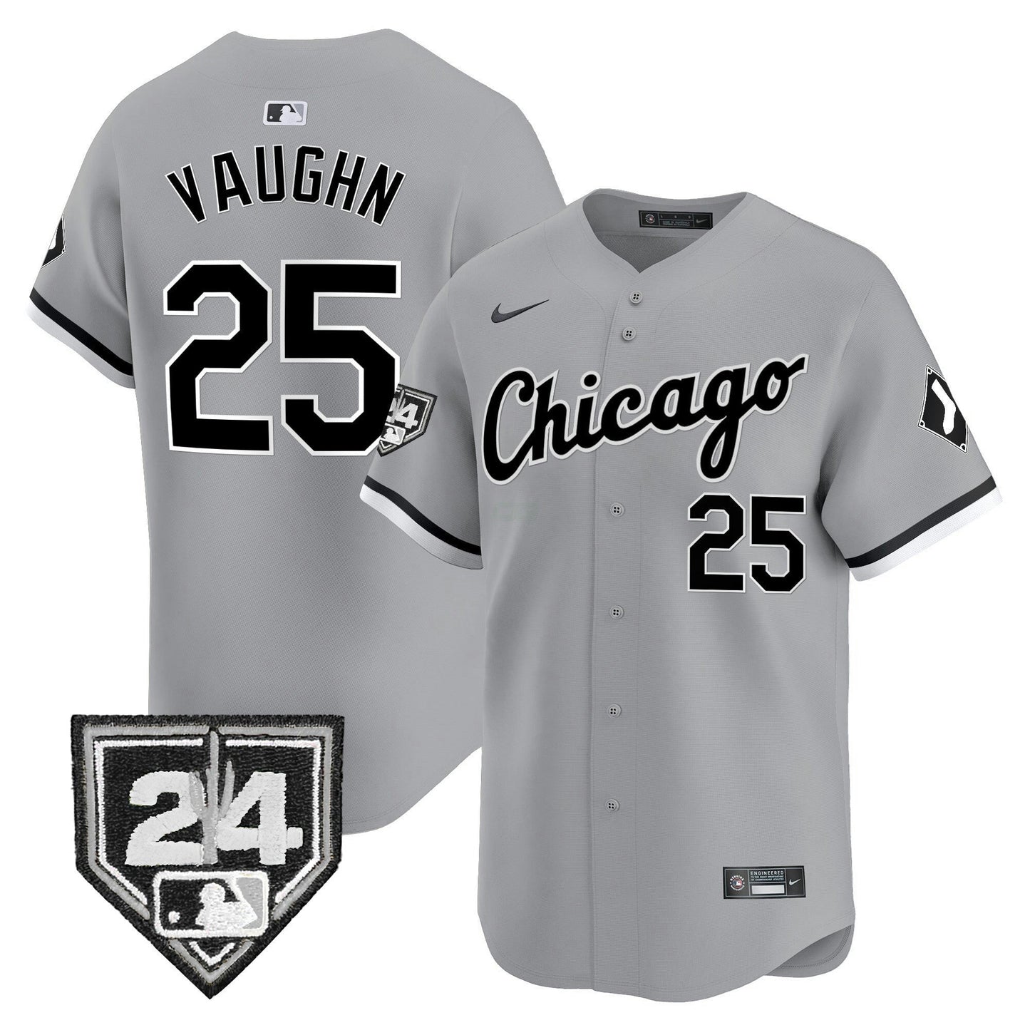 Camisa MLB Chicago White Sox Men’s Chicago 2024 Spring Training Patch Vapor Premier Limited Jersey