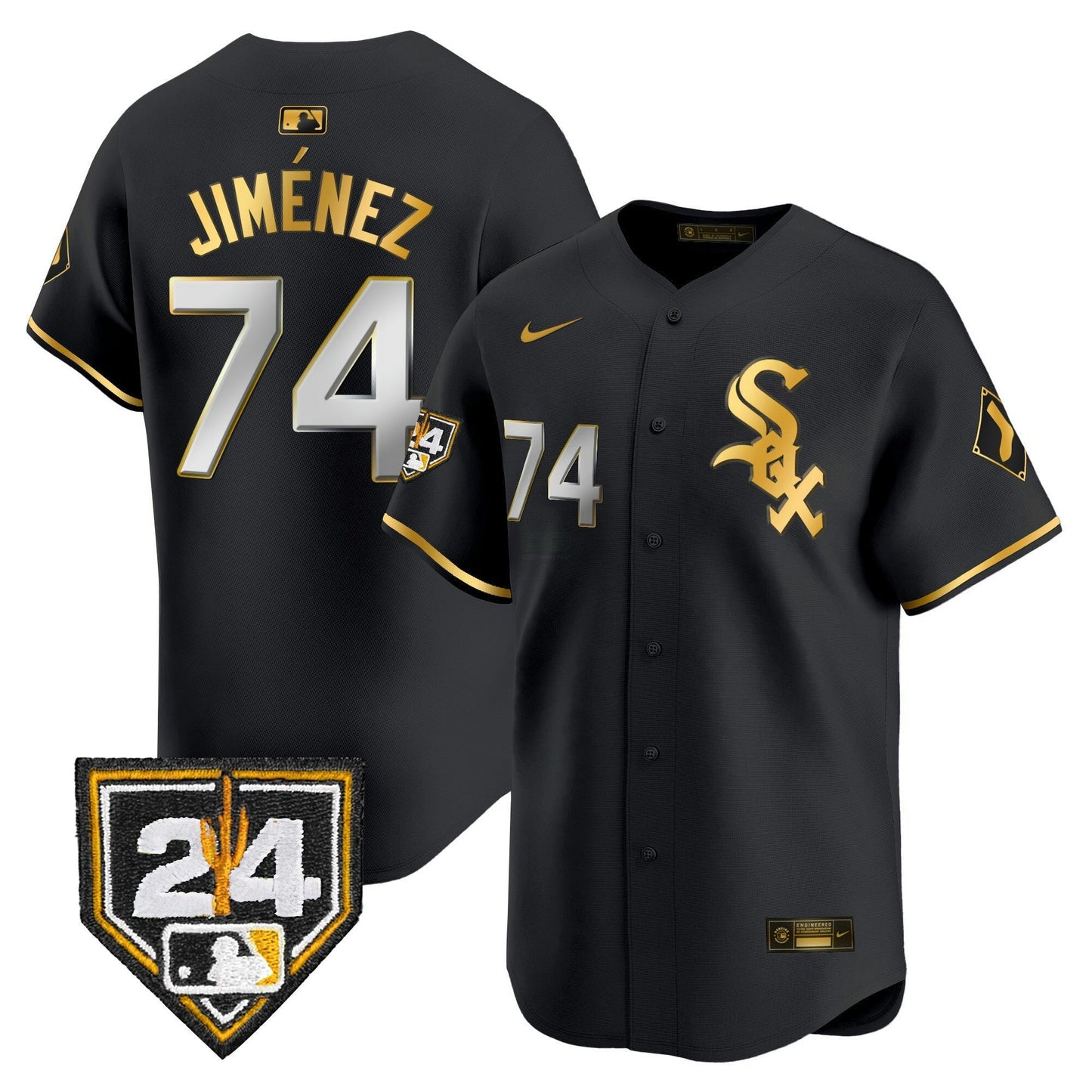 Camisa MLB Chicago White Sox Men’s Chicago 2024 Spring Training Patch Vapor Premier Limited Jersey