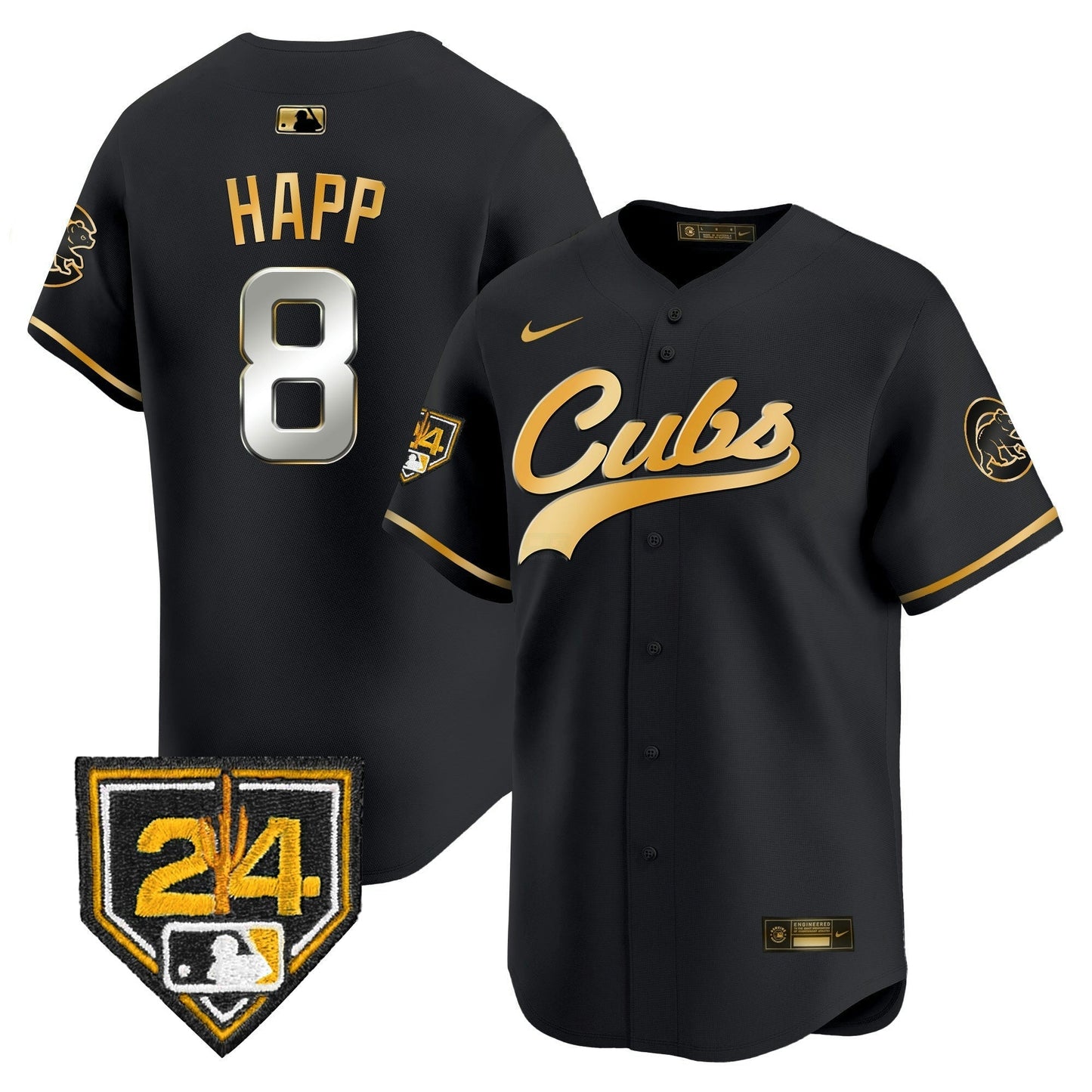 Camisa MLB Chicago Cubs Men’s Chicago 2024 Spring Training Patch Vapor Premier Limited Jersey
