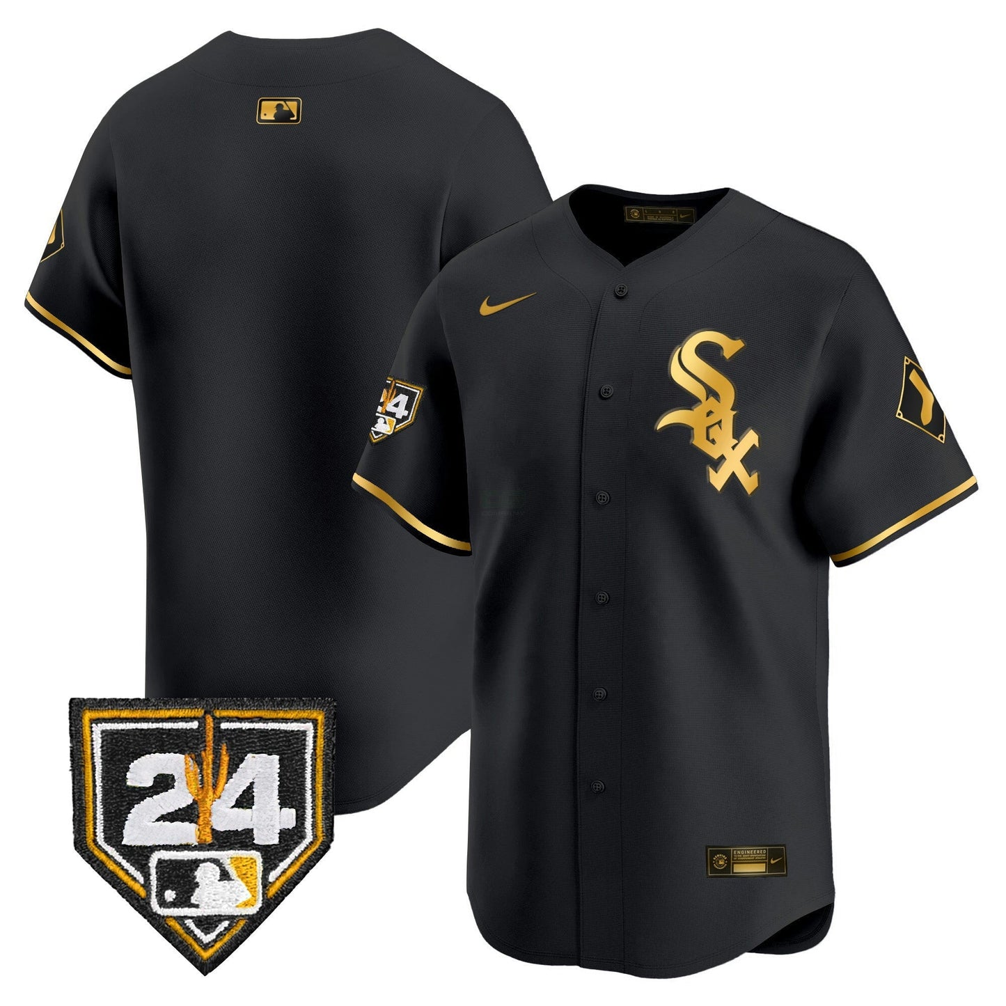 Camisa MLB Chicago White Sox Men’s Chicago 2024 Spring Training Patch Vapor Premier Limited Jersey