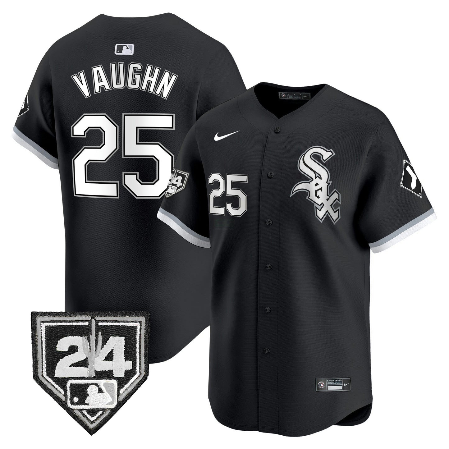 Camisa MLB Chicago White Sox Men’s Chicago 2024 Spring Training Patch Vapor Premier Limited Jersey