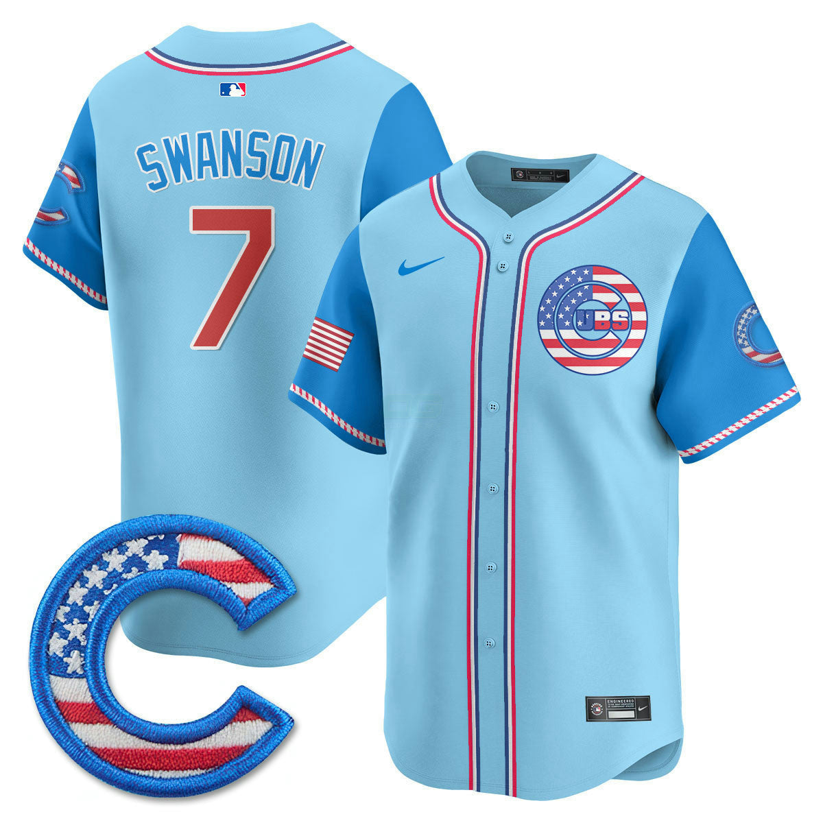 Camisa MLB Men’s Chicago 2025 Fourth of July Vapor Premier Limited Jersey