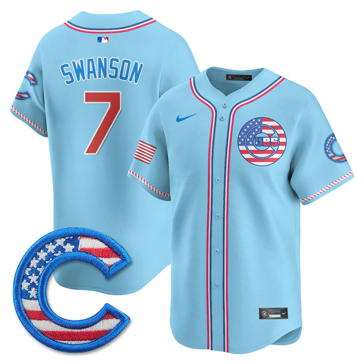 Camisa MLB Men’s Chicago 2025 Fourth of July Vapor Premier Limited Jersey