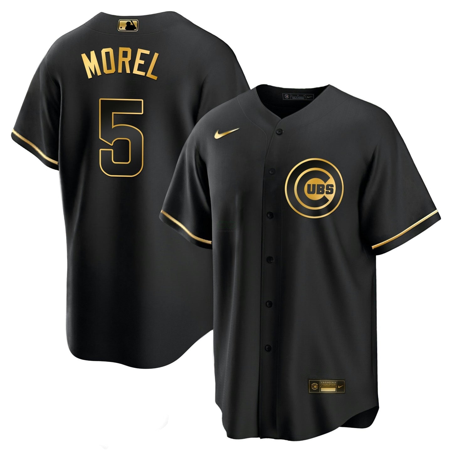 Camisa MLB Chicago Cubs Men’s Chicago Black Limited & Dourada Jersey