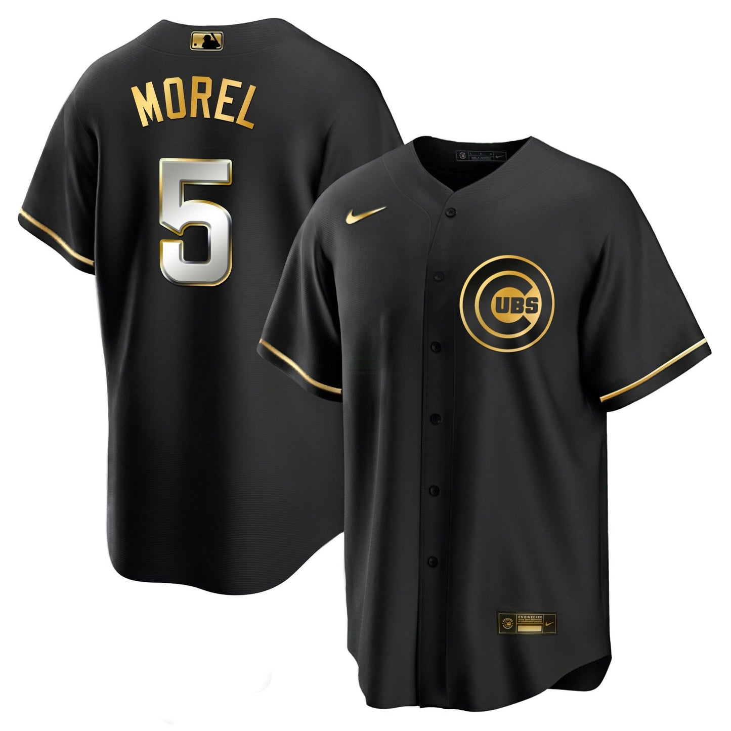 Camisa MLB Chicago Cubs Men’s Chicago Black Limited & Dourada Jersey