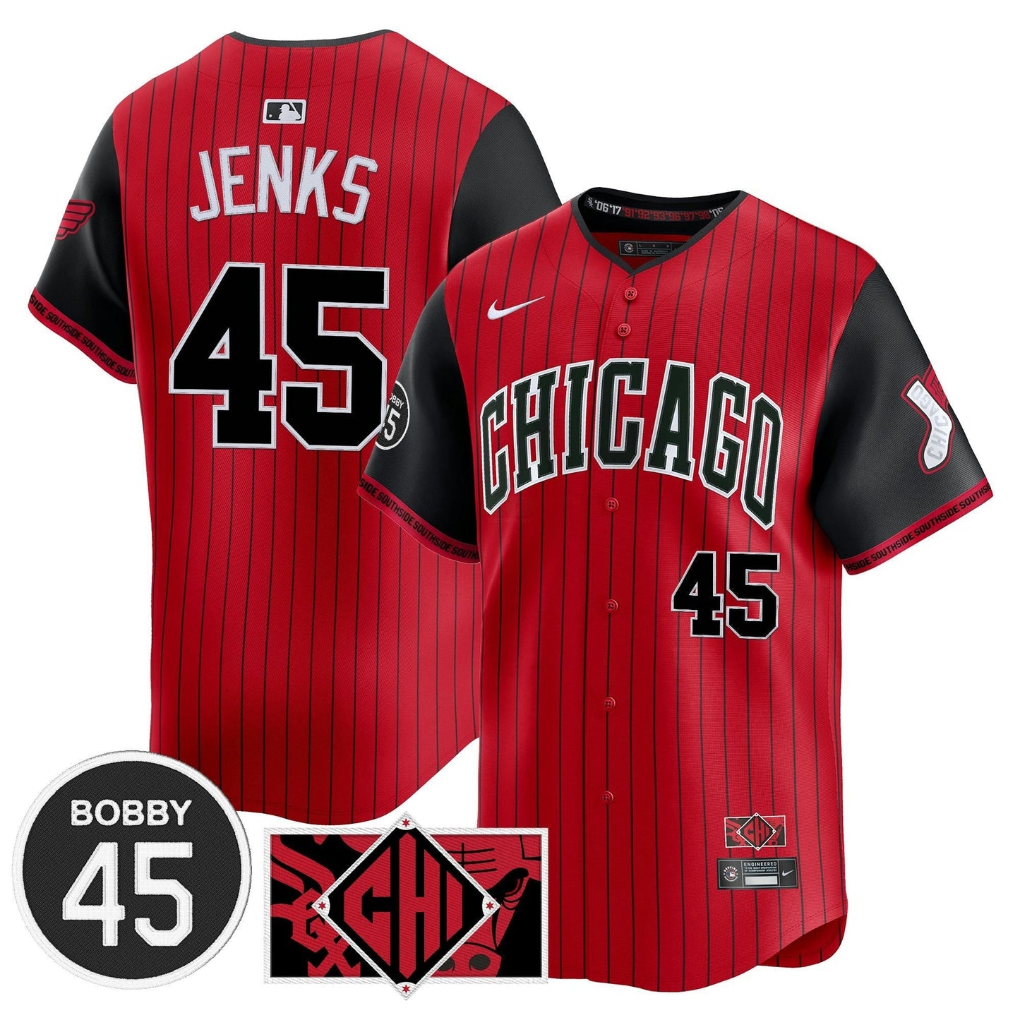 Camisa MLB Men’s Chicago Bobby Jenks Vapor Premier Limited Jersey