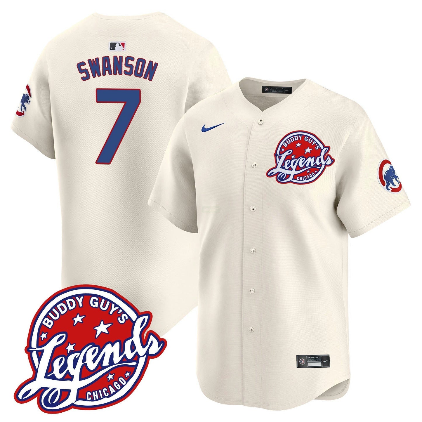 Camisa MLB Men’s Chicago Buddy Guy’s Legends Vapor Premier Limited Jersey