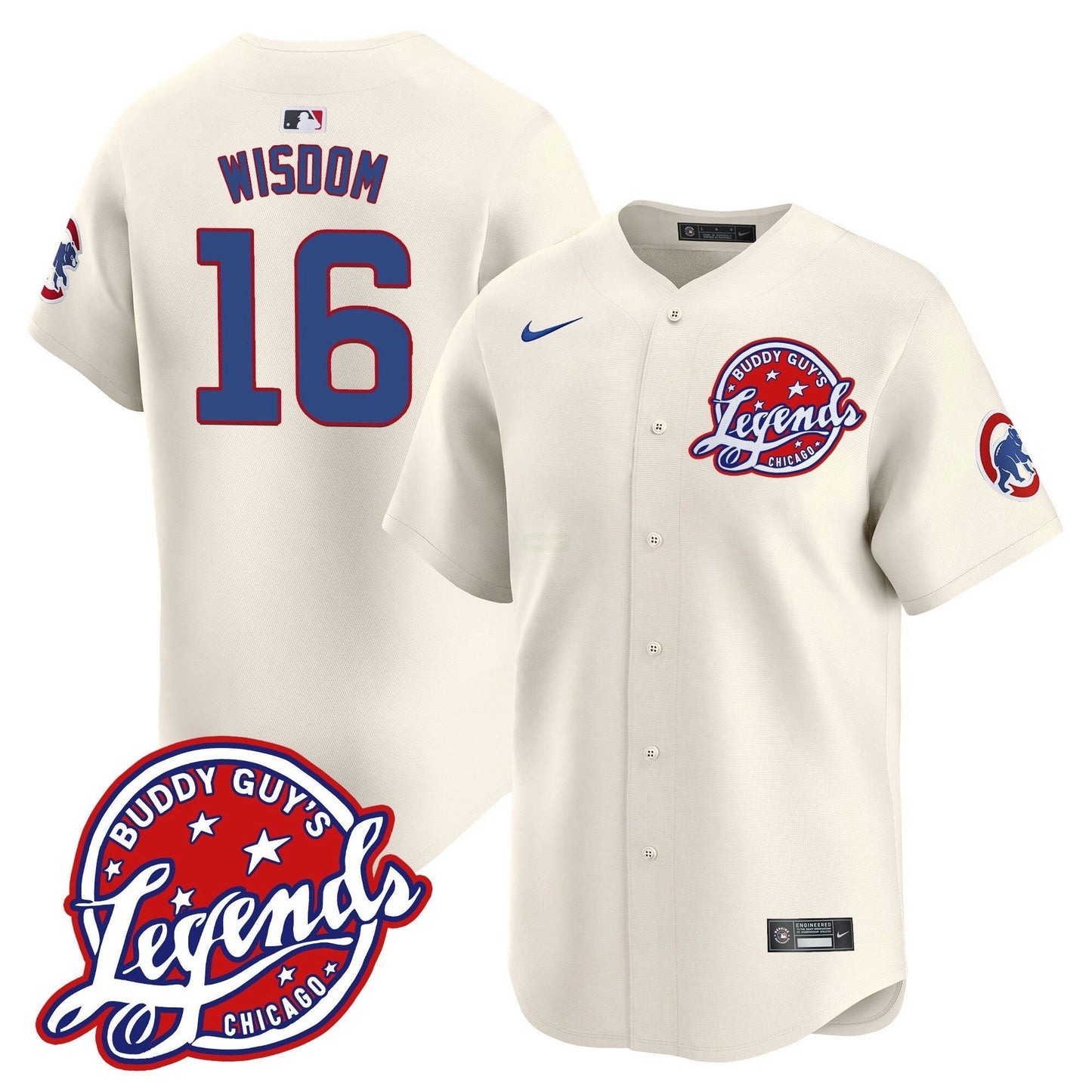 Camisa MLB Men’s Chicago Buddy Guy’s Legends Vapor Premier Limited Jersey