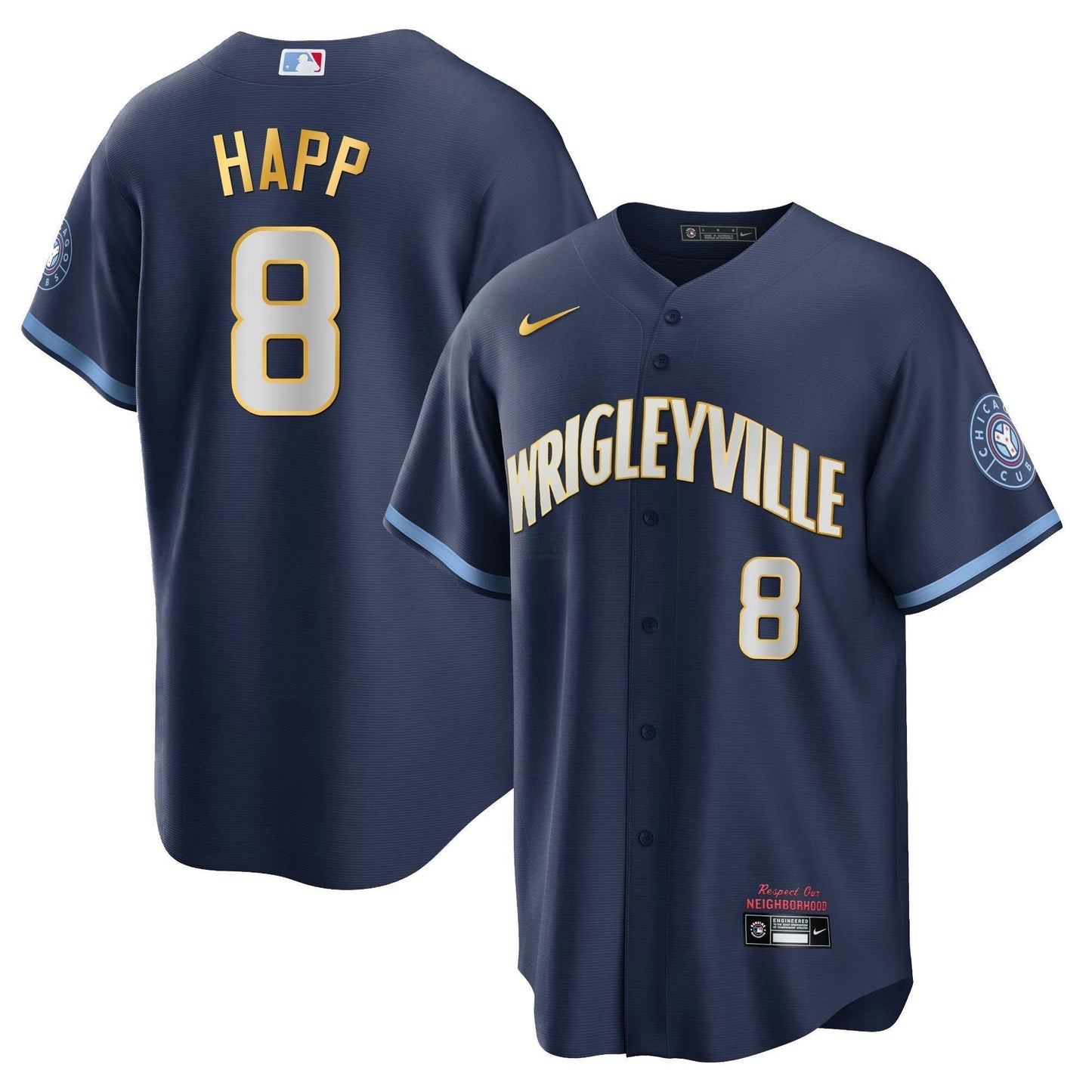 Camisa MLB Men’s Chicago City Connect Dourada Jersey
