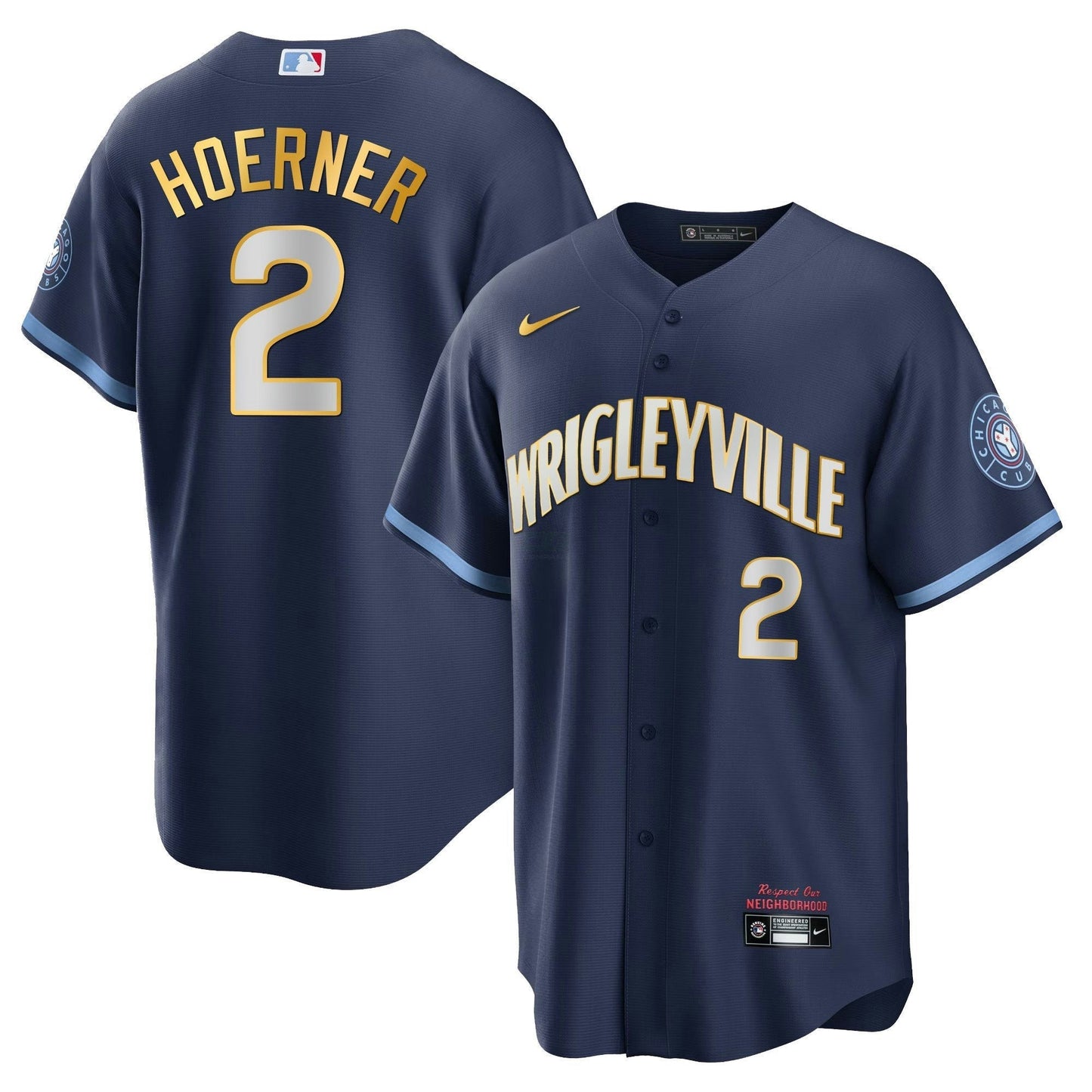 Camisa MLB Men’s Chicago City Connect Dourada Jersey