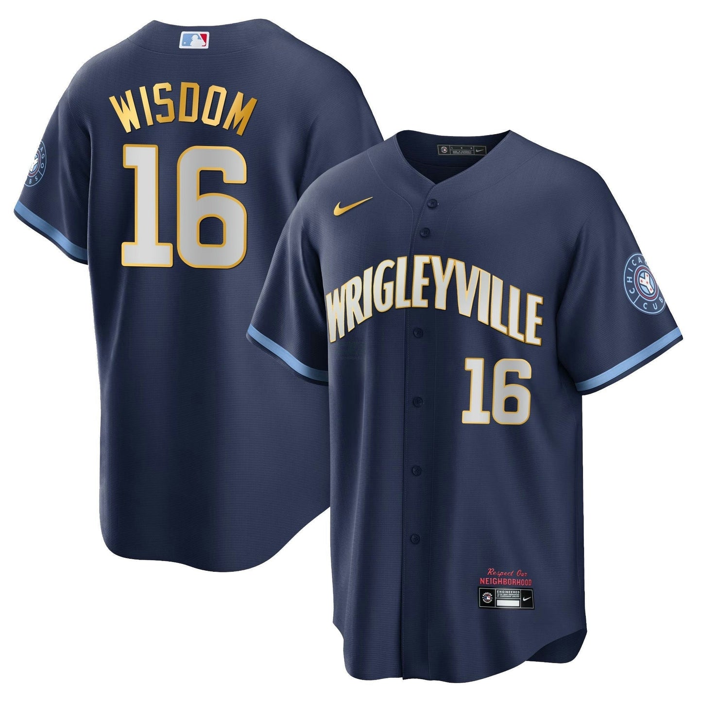 Camisa MLB Men’s Chicago City Connect Dourada Jersey