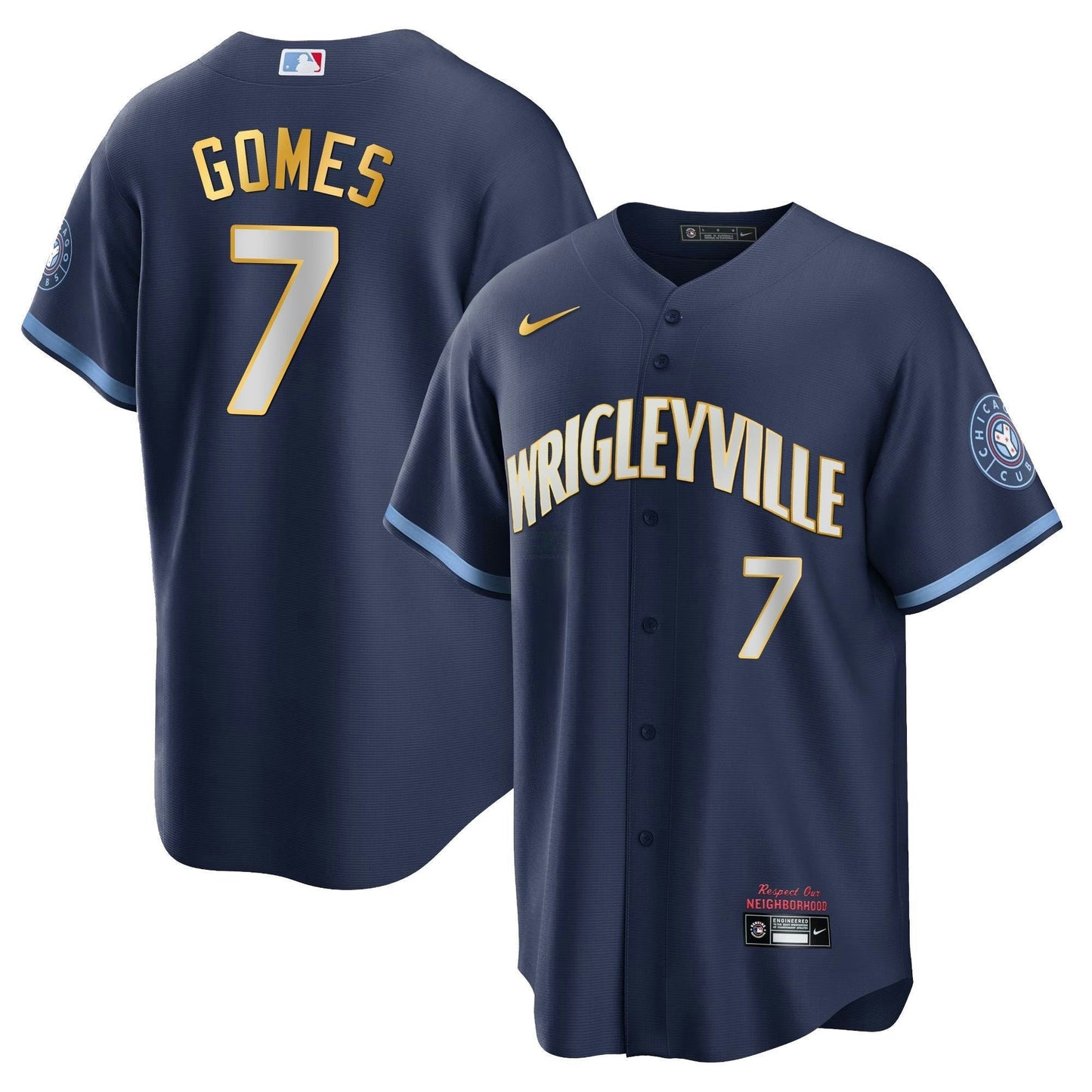 Camisa MLB Men’s Chicago City Connect Dourada Jersey