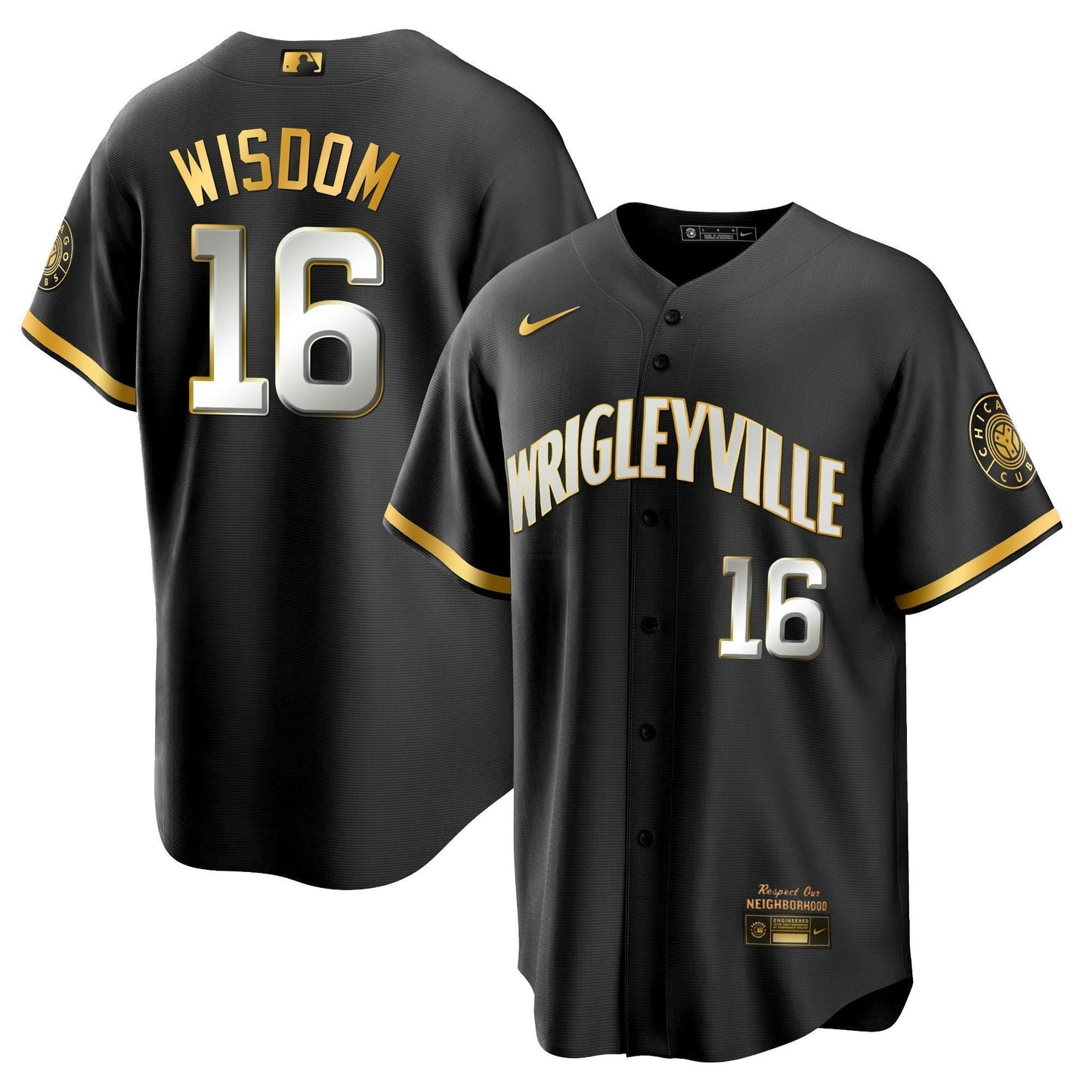 Camisa MLB Men’s Chicago City Connect Dourada Jersey
