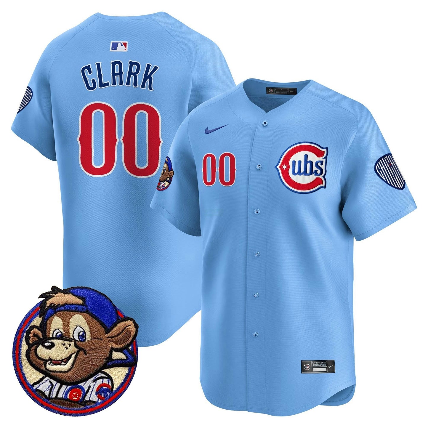 Camisa MLB Men’s Chicago Clark Patch Vapor Premier Limited Jersey