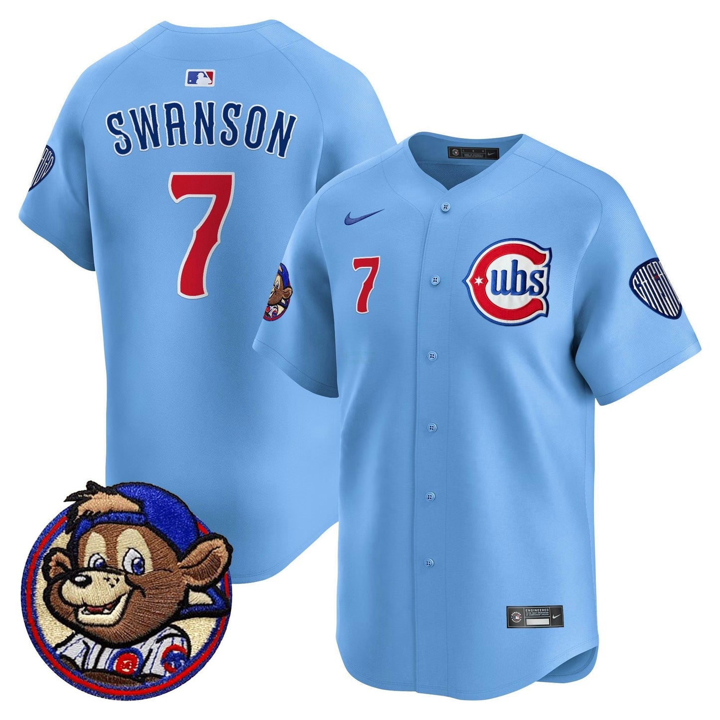 Camisa MLB Men’s Chicago Clark Patch Vapor Premier Limited Jersey