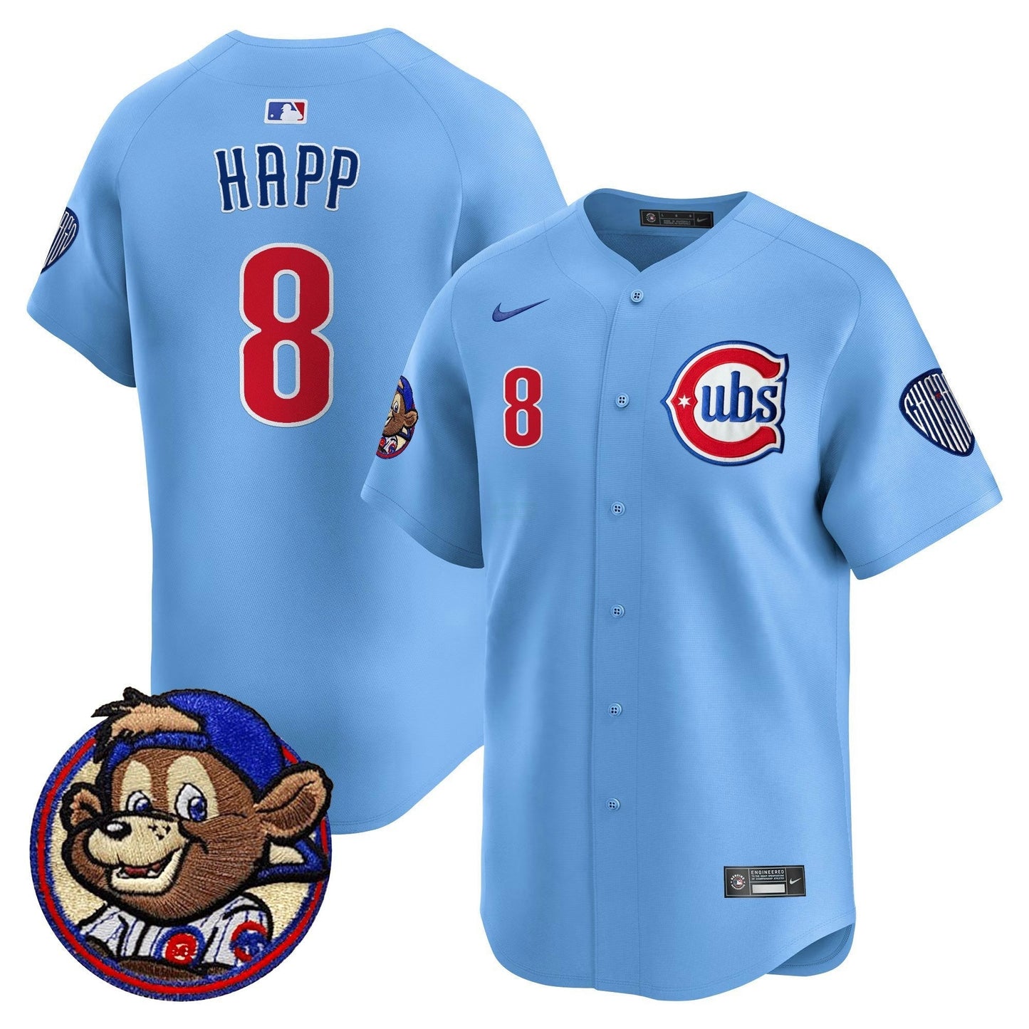Camisa MLB Men’s Chicago Clark Patch Vapor Premier Limited Jersey