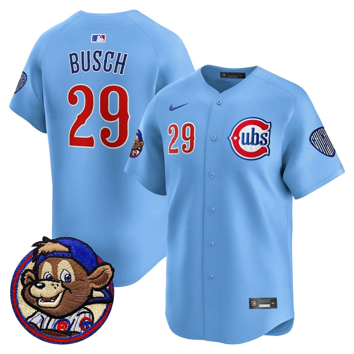 Camisa MLB Men’s Chicago Clark Patch Vapor Premier Limited Jersey