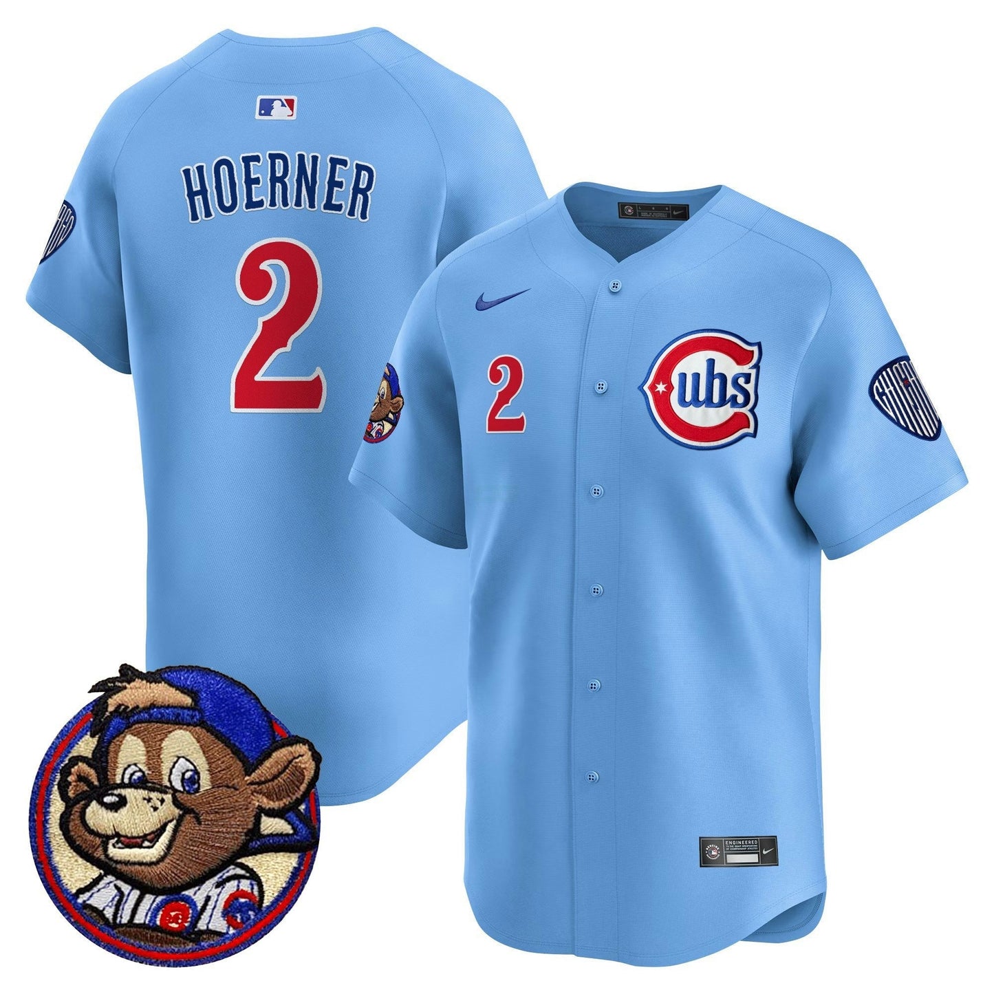 Camisa MLB Men’s Chicago Clark Patch Vapor Premier Limited Jersey