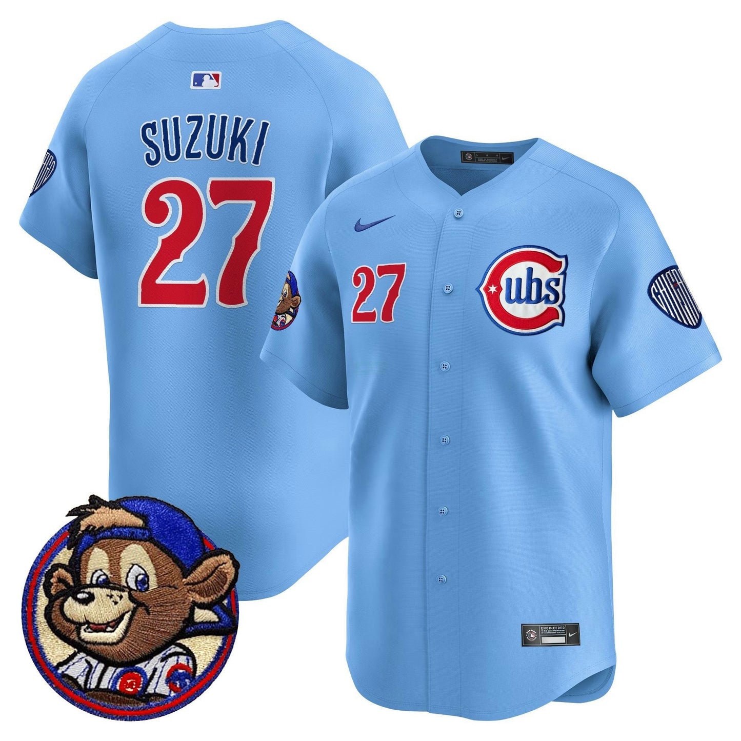 Camisa MLB Men’s Chicago Clark Patch Vapor Premier Limited Jersey