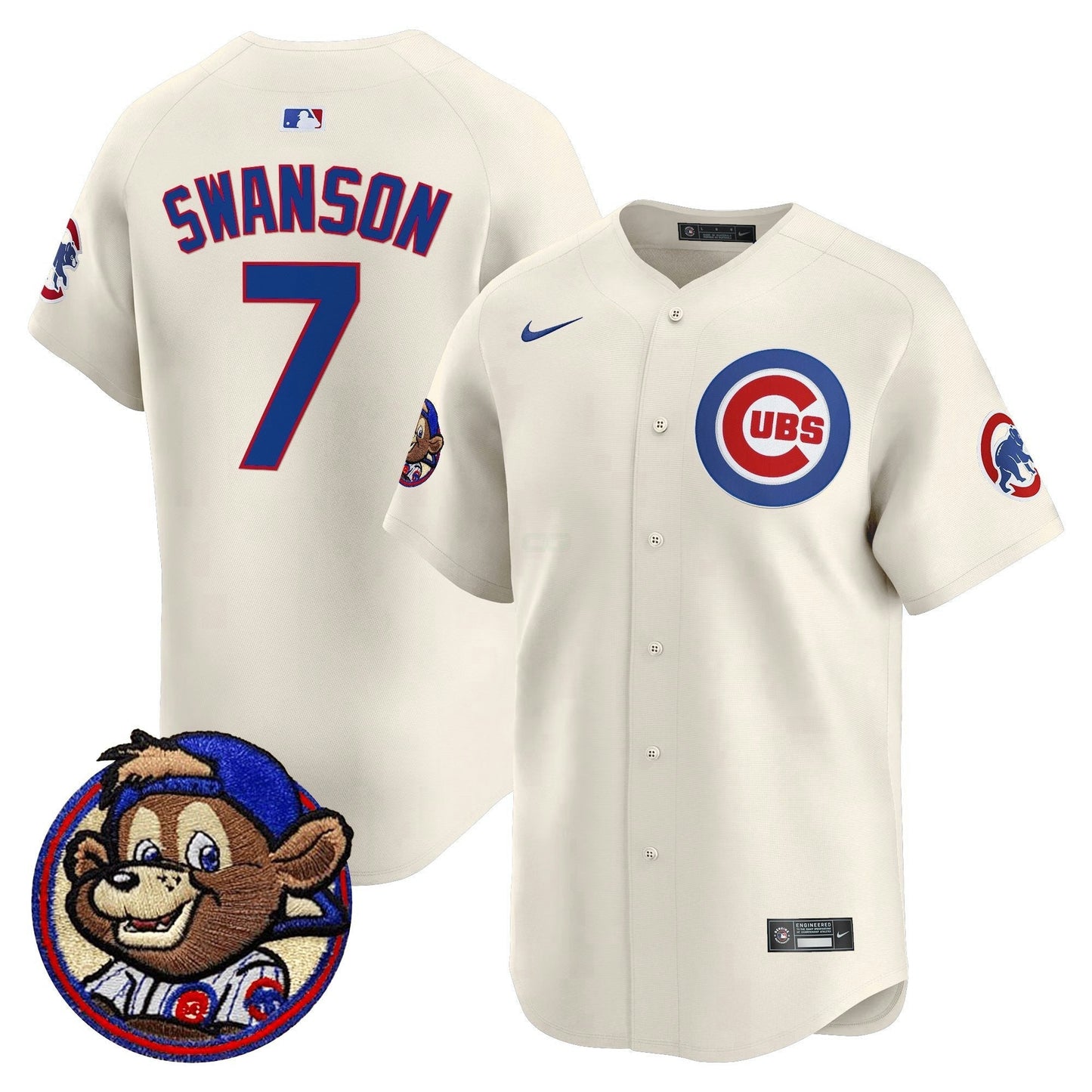 Camisa MLB Men’s Chicago Clark Patch Vapor Premier Limited Jersey