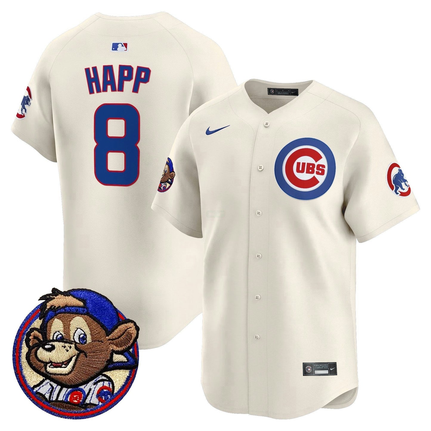Camisa MLB Men’s Chicago Clark Patch Vapor Premier Limited Jersey