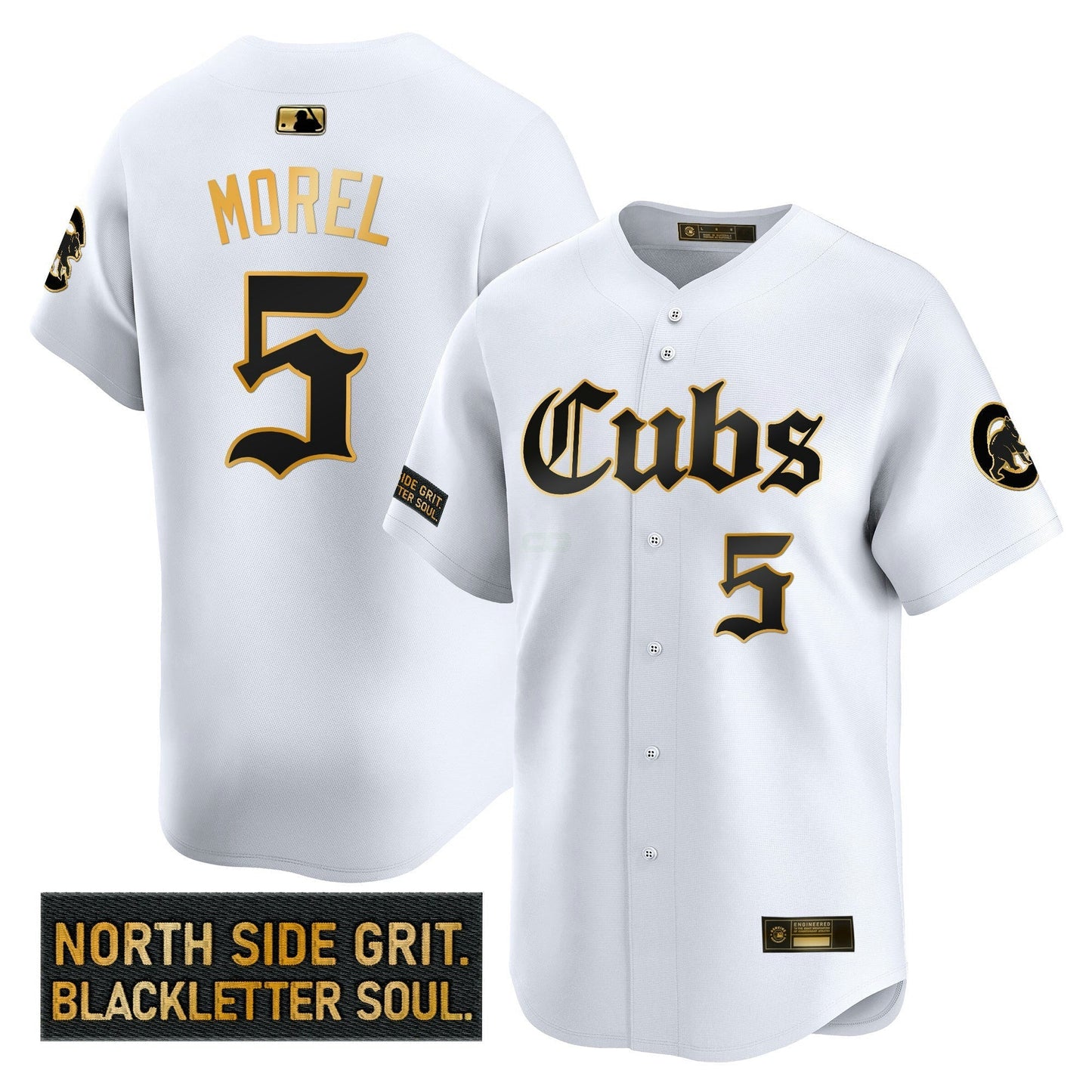 Camisa MLB Men’s Chicago ‘Gothic North Side Edition’ Dourada Vapor Premier Limited Jersey