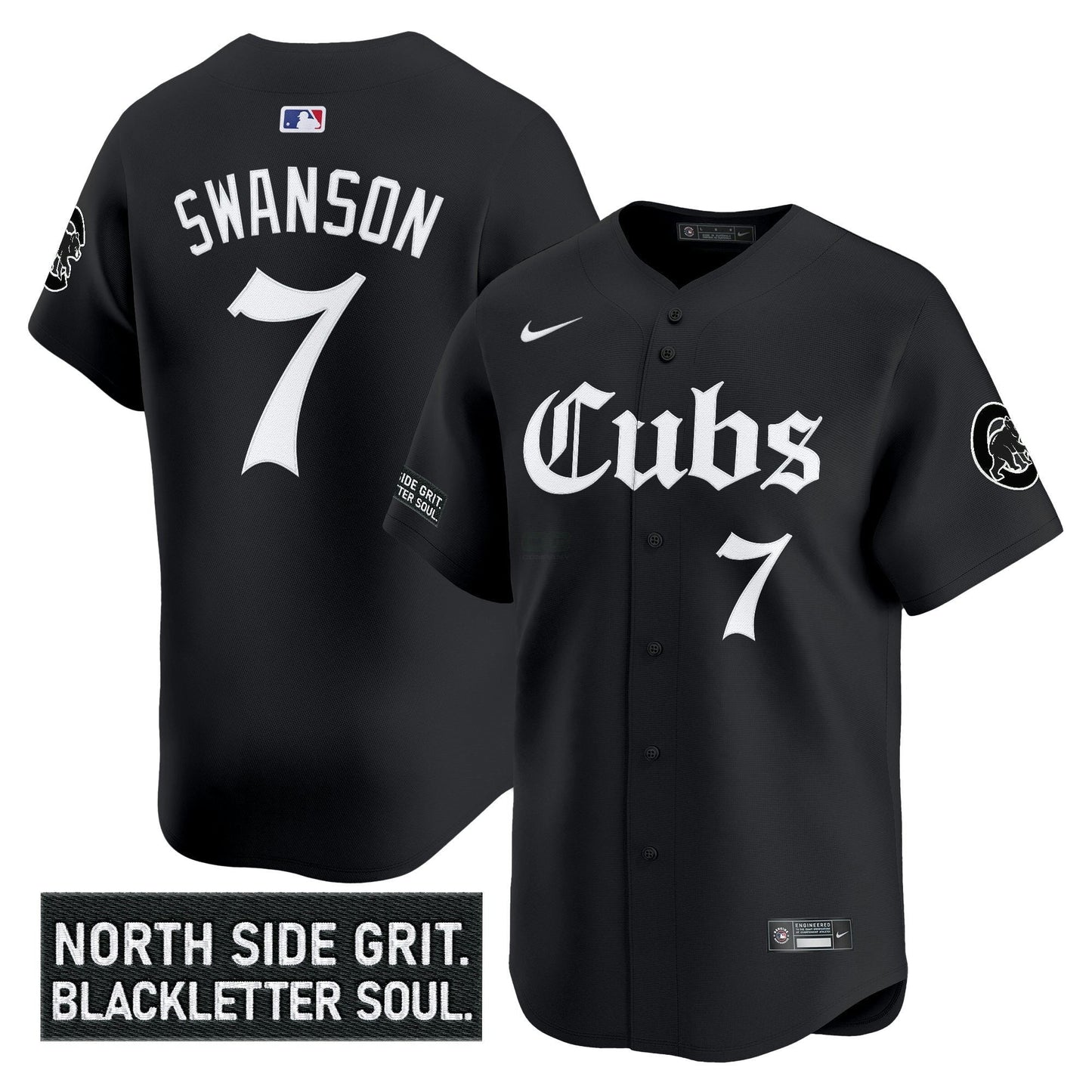 Camisa MLB Men’s Chicago ‘Gothic North Side Edition’ Vapor Premier Limited Jersey