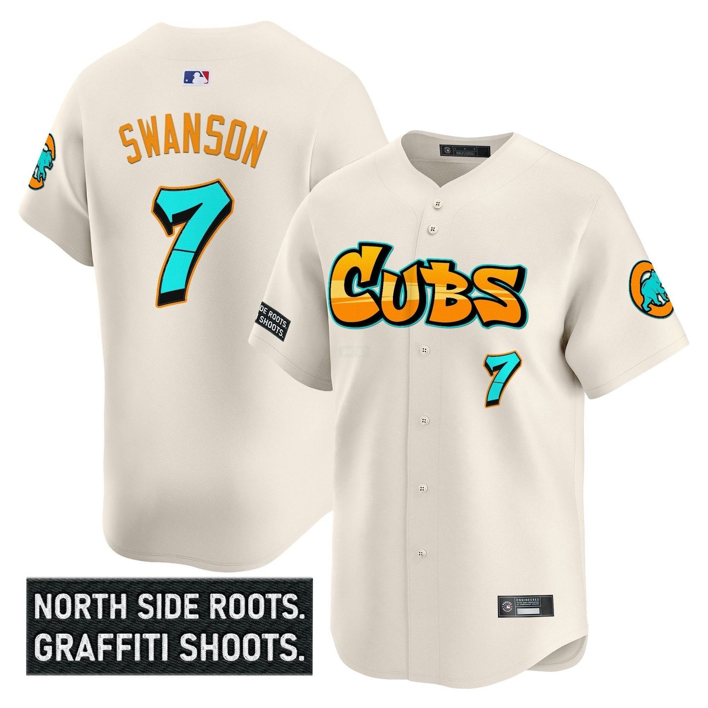 Camisa MLB Men’s Chicago ‘Graffiti North Side Edition’ Vapor Premier Limited Jersey