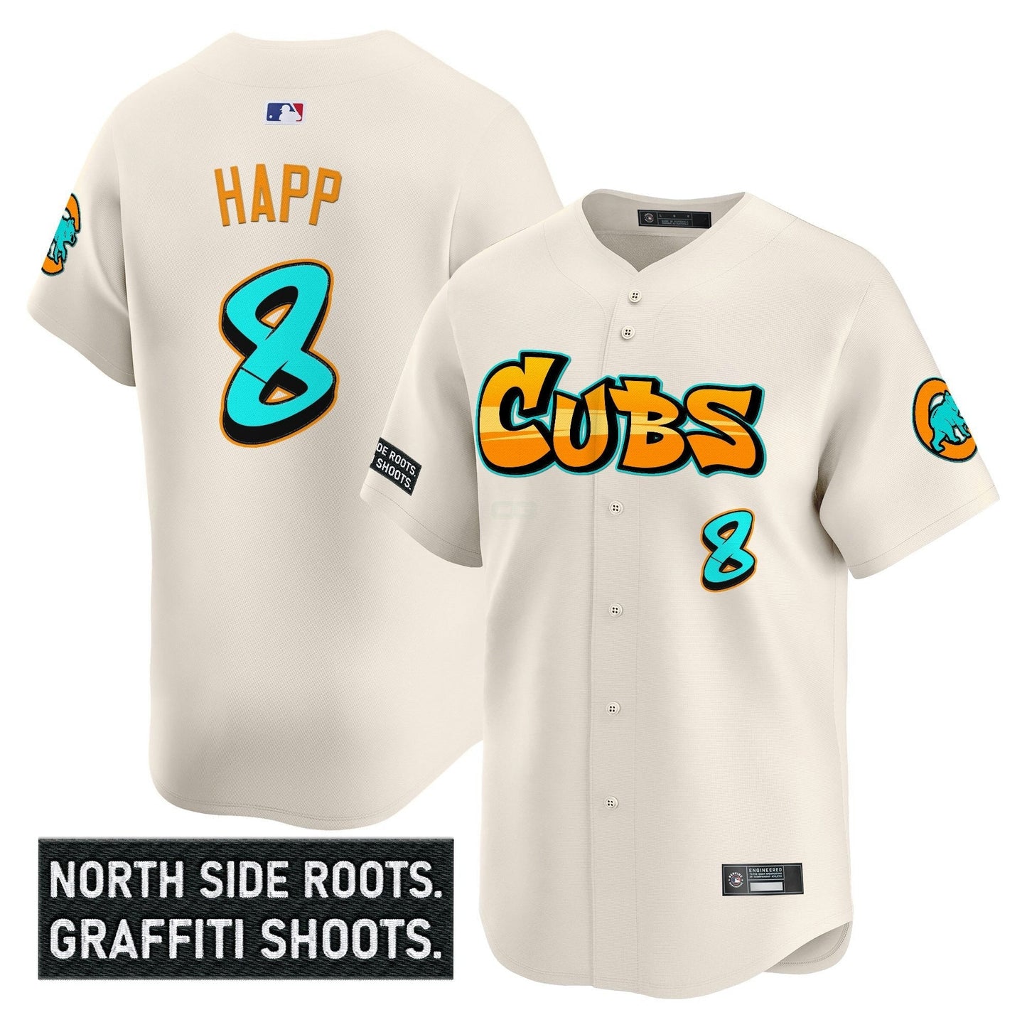 Camisa MLB Men’s Chicago ‘Graffiti North Side Edition’ Vapor Premier Limited Jersey