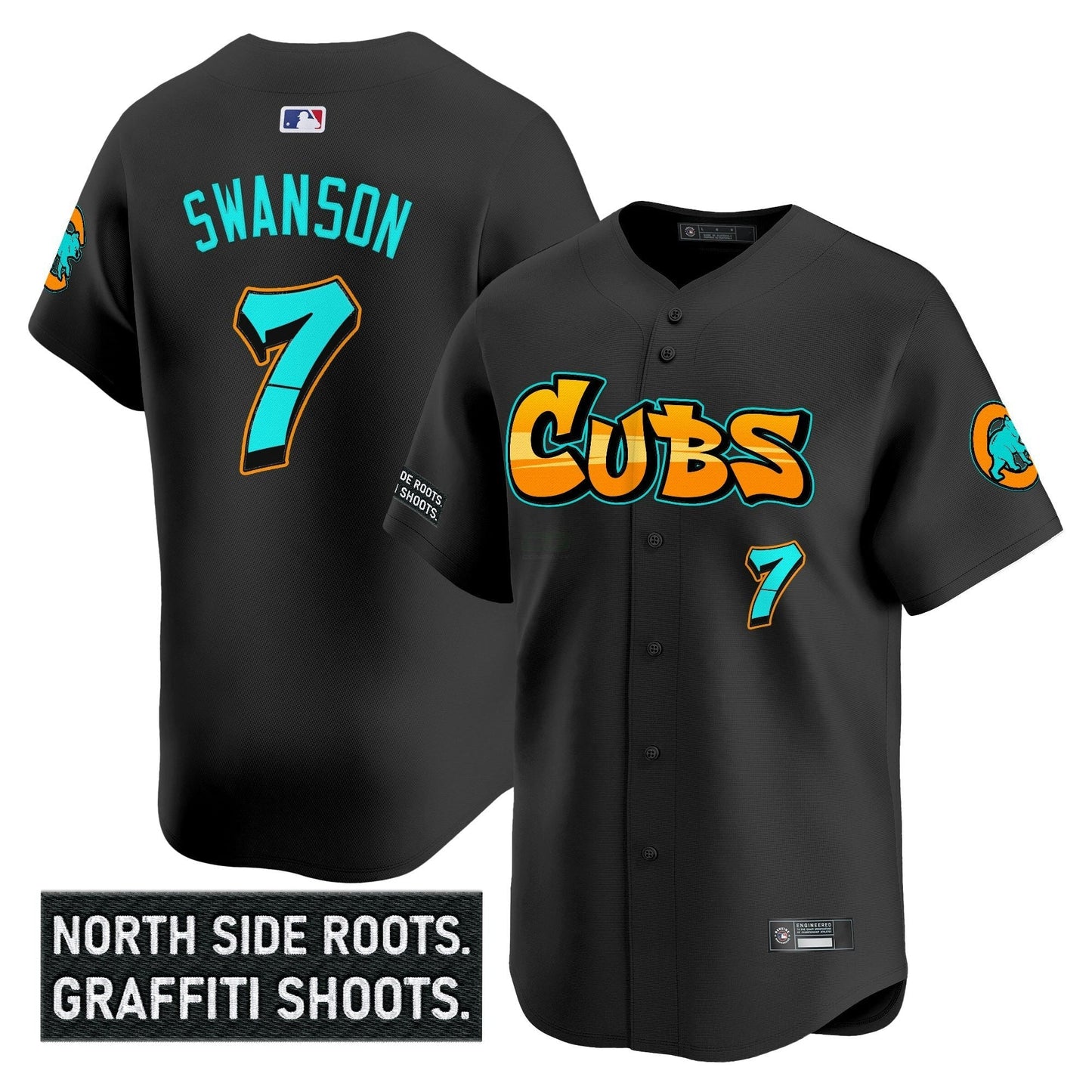 Camisa MLB Men’s Chicago ‘Graffiti North Side Edition’ Vapor Premier Limited Jersey