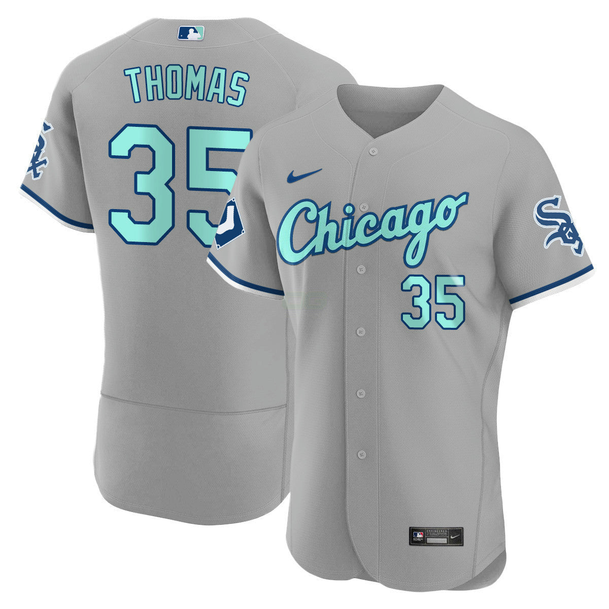 Camisa MLB Men’s Chicago Gray Collection Jersey