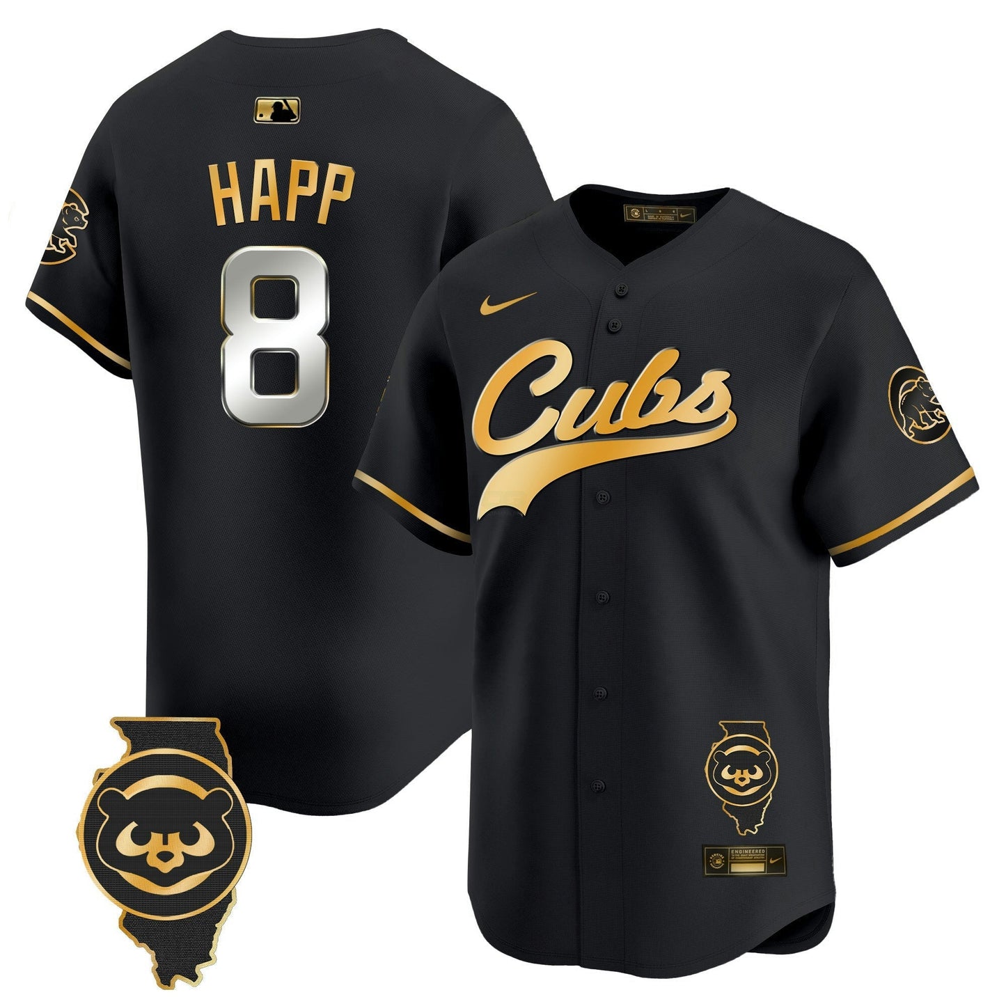 Camisa MLB Men’s Chicago Illinois Patch Vapor Premier Limited Jersey