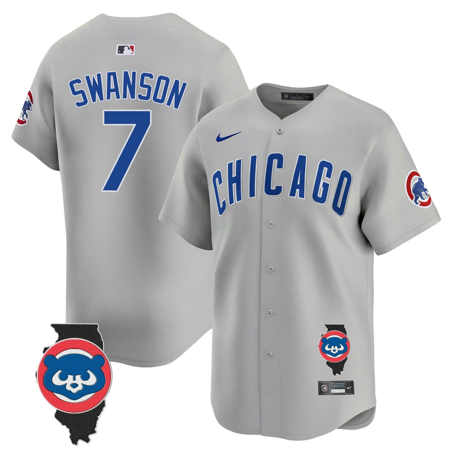 Camisa MLB Men’s Chicago Illinois Patch Vapor Premier Limited Jersey V2