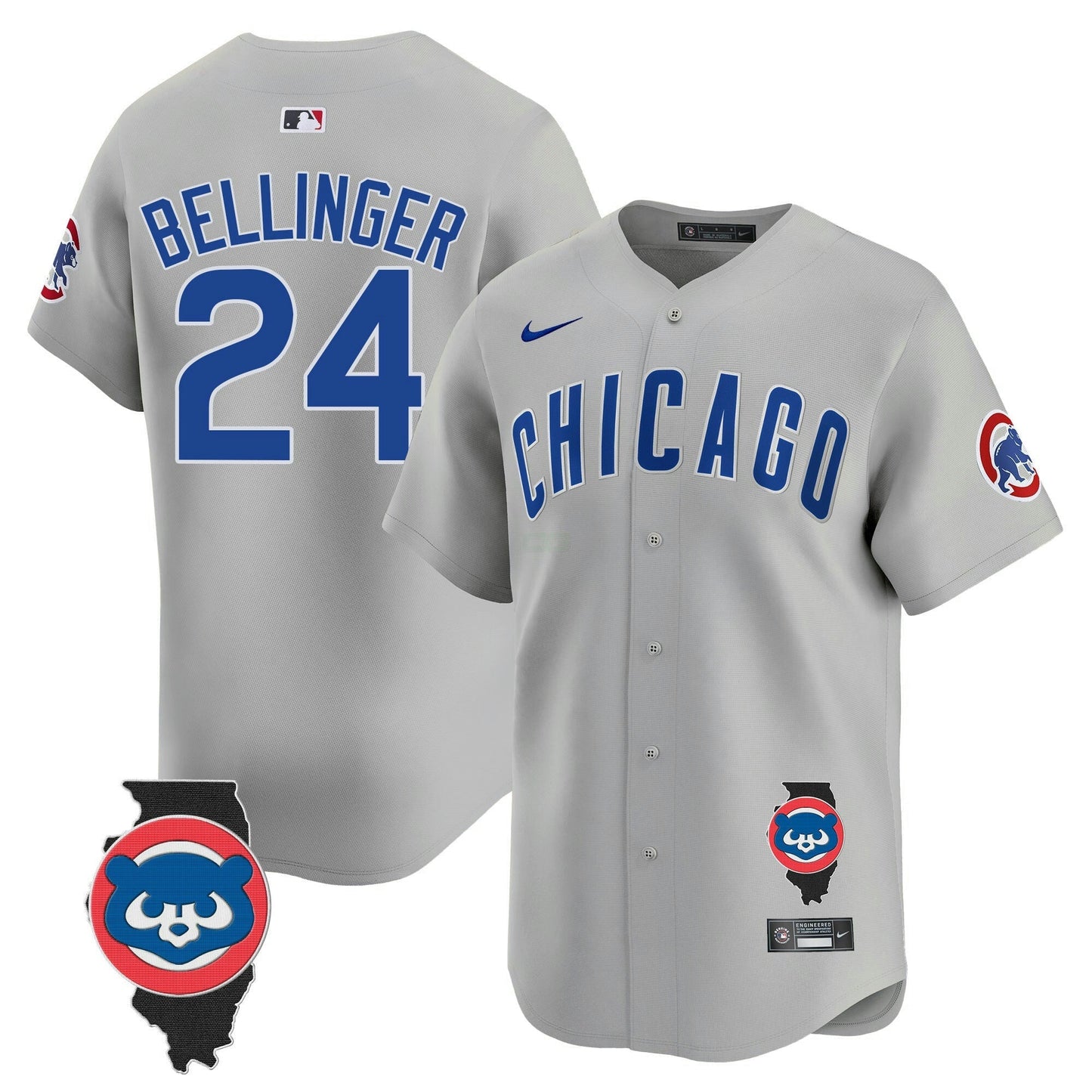 Camisa MLB Men’s Chicago Illinois Patch Vapor Premier Limited Jersey V2