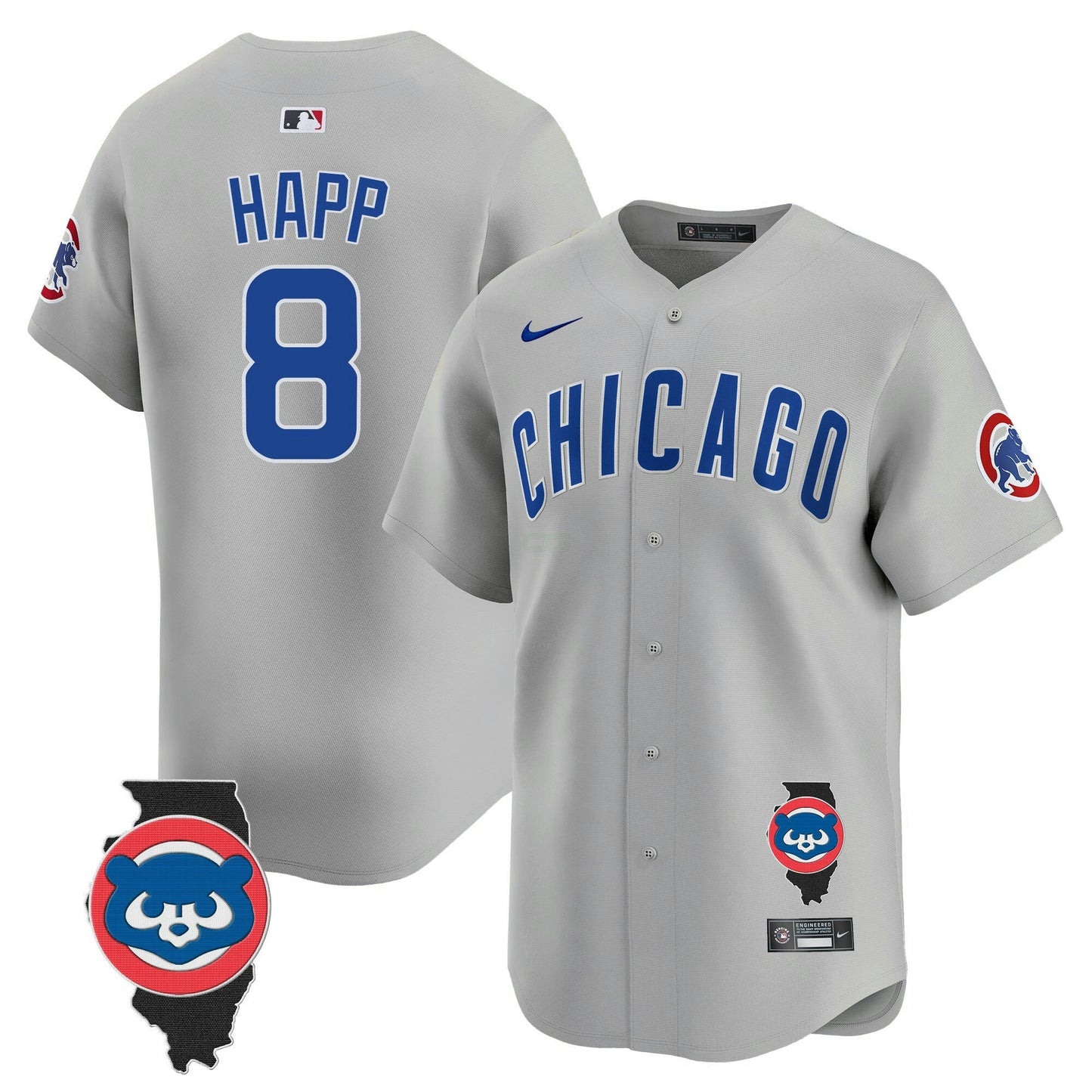 Camisa MLB Men’s Chicago Illinois Patch Vapor Premier Limited Jersey V2