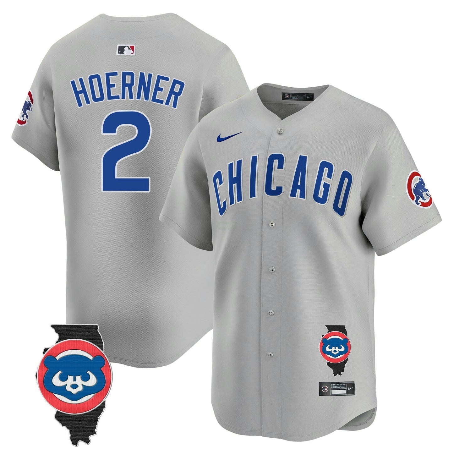 Camisa MLB Men’s Chicago Illinois Patch Vapor Premier Limited Jersey V2