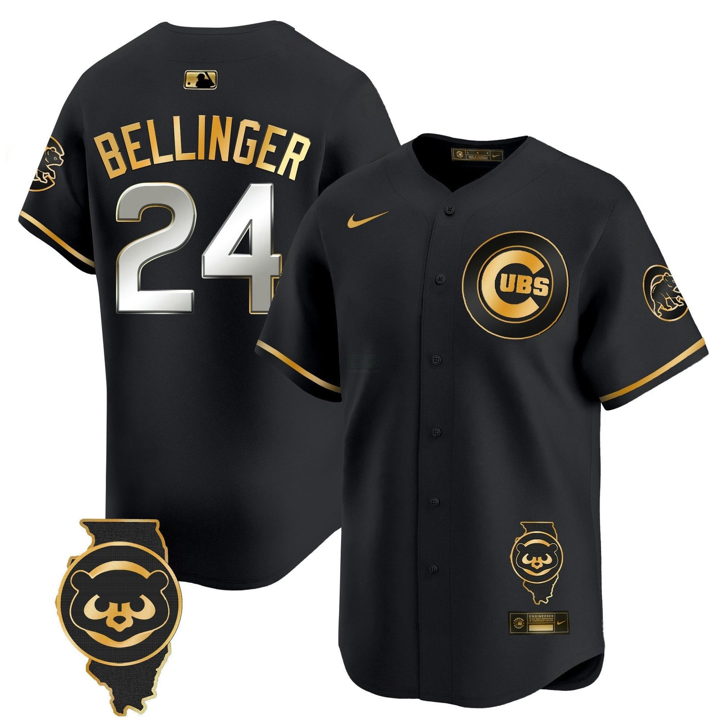 Camisa MLB Men’s Chicago Illinois Patch Vapor Premier Limited Jersey V2