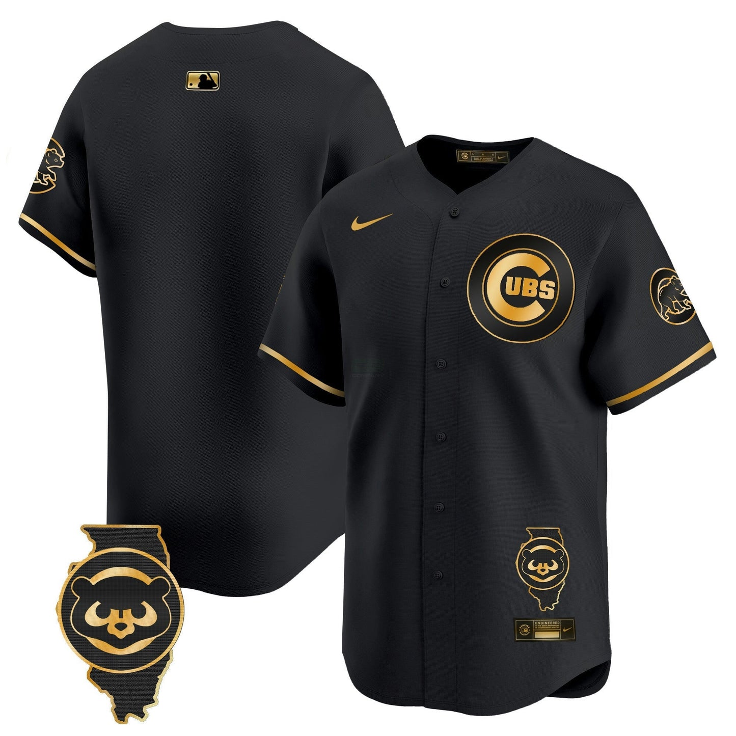 Camisa MLB Men’s Chicago Illinois Patch Vapor Premier Limited Jersey V2