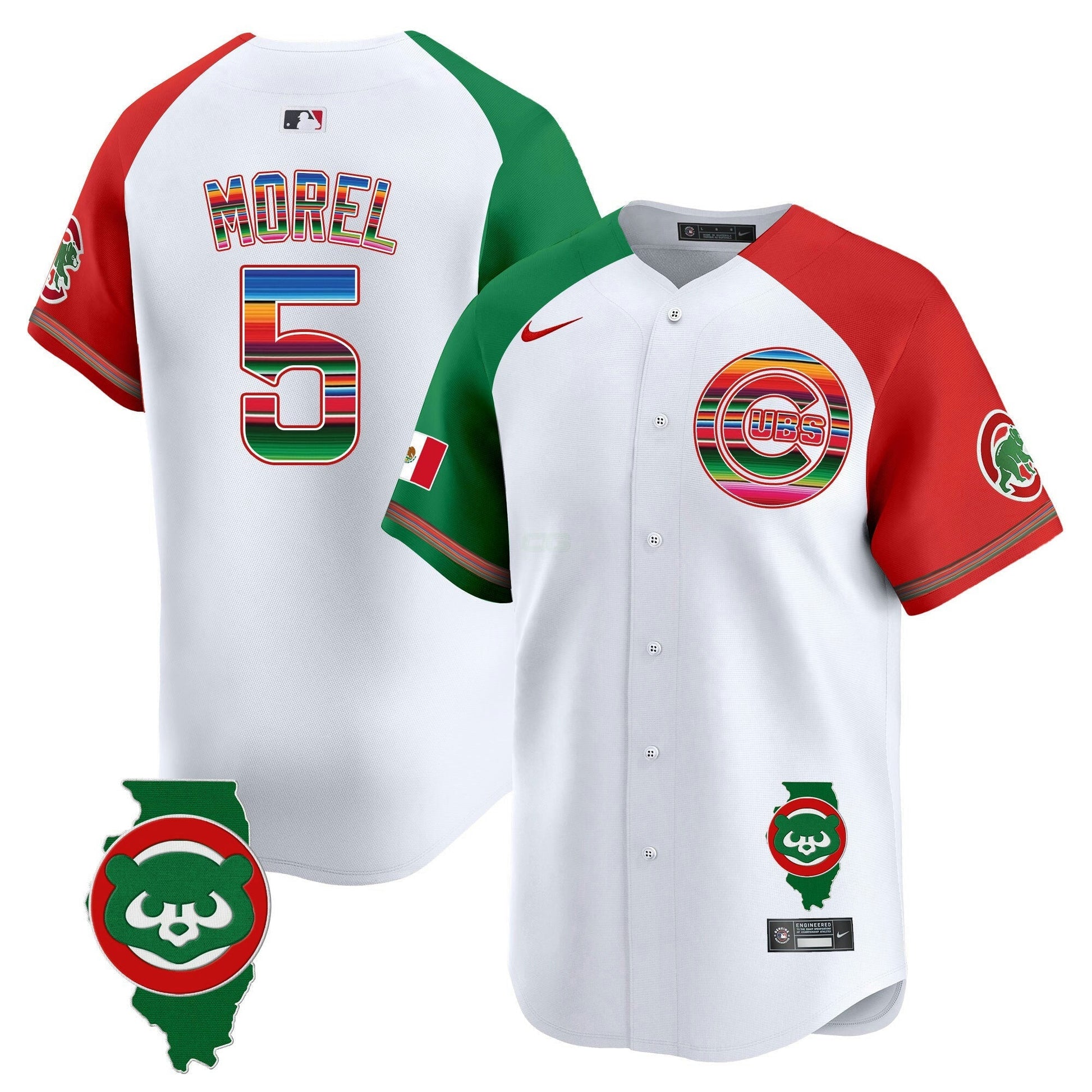 Camisa MLB Men’s Chicago Mexico Illinois Patch Vapor Premier Limited Jersey