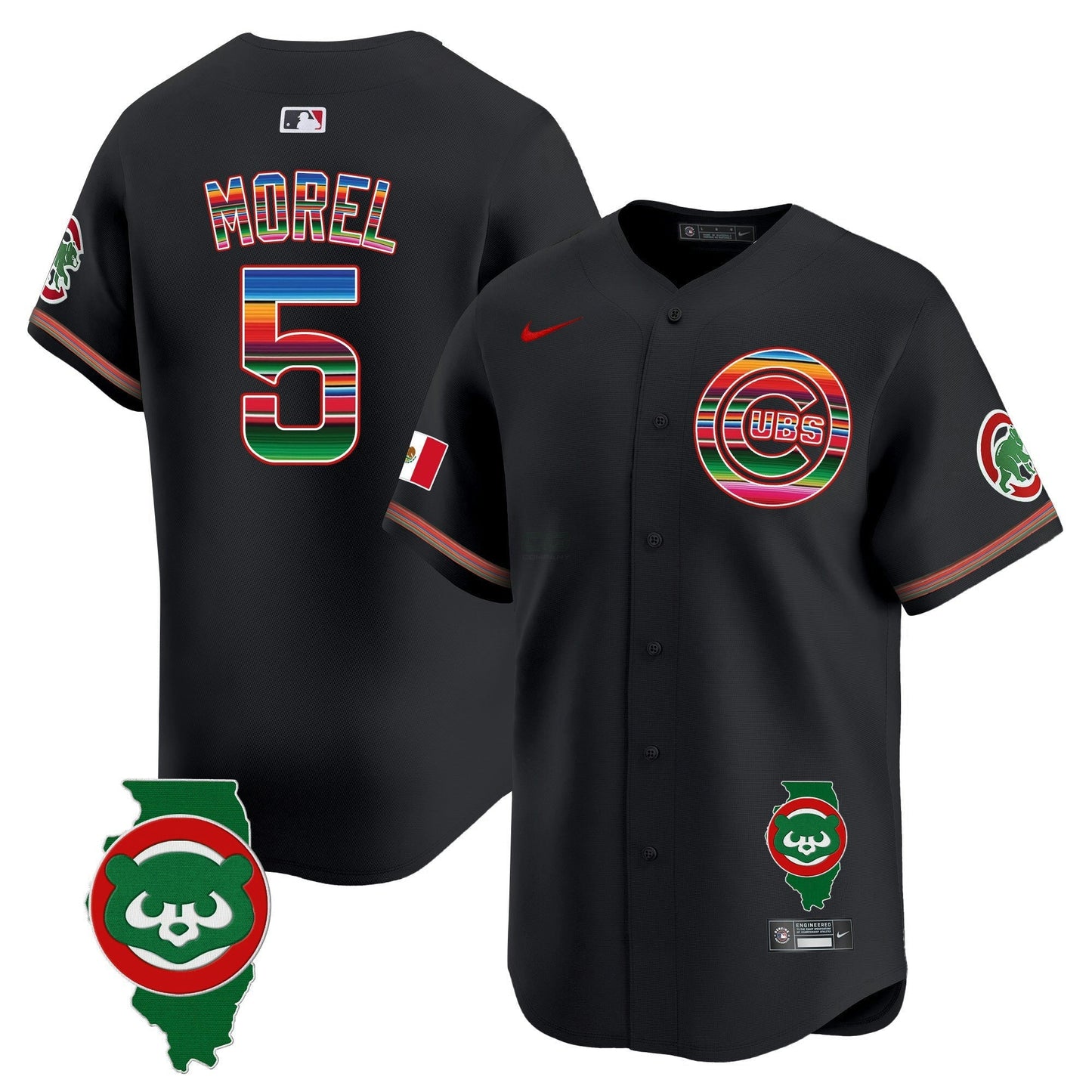 Camisa MLB Men’s Chicago Mexico Illinois Patch Vapor Premier Limited Jersey