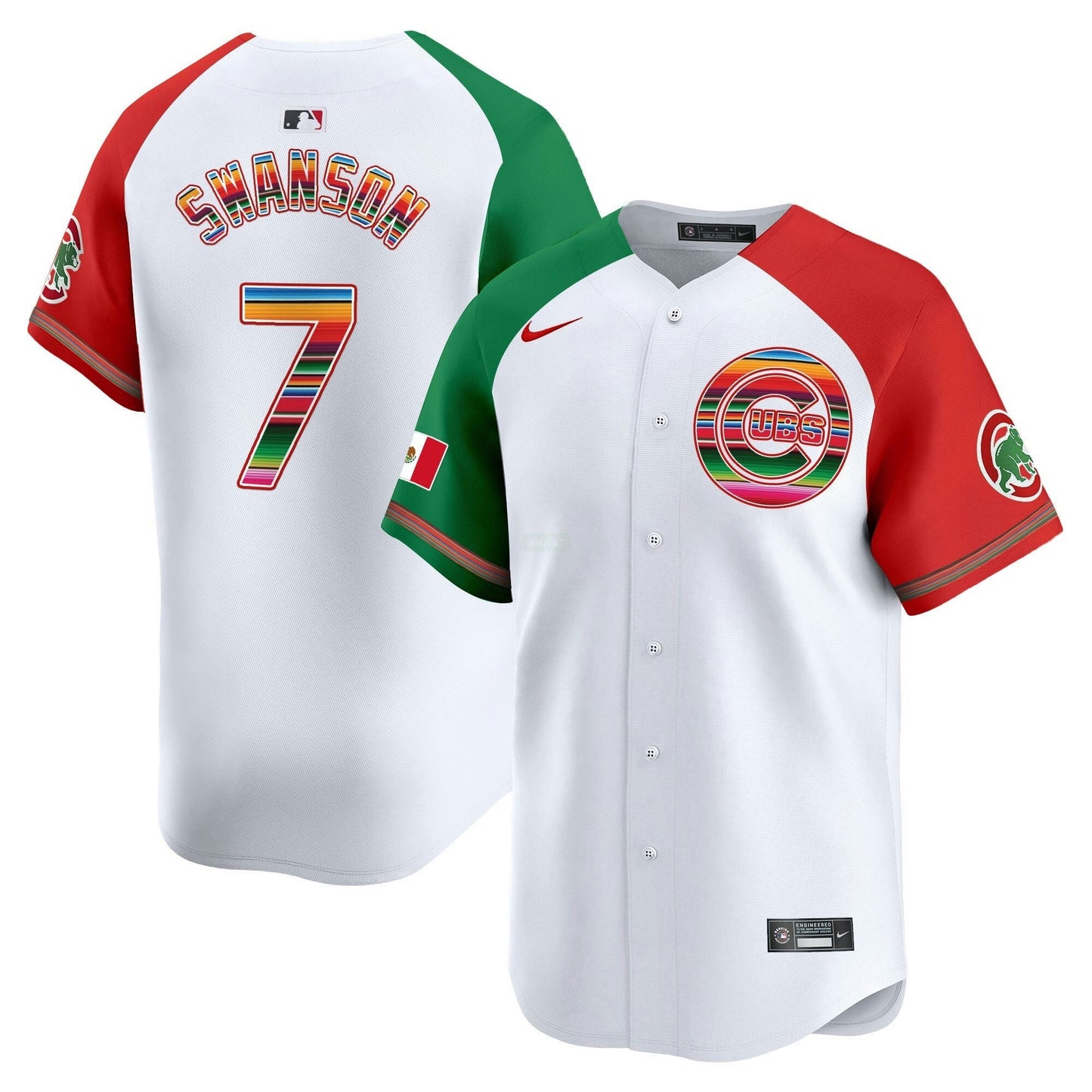 Camisa MLB Chicago Cubs Men’s Chicago Mexico Vapor Premier Limited Jersey